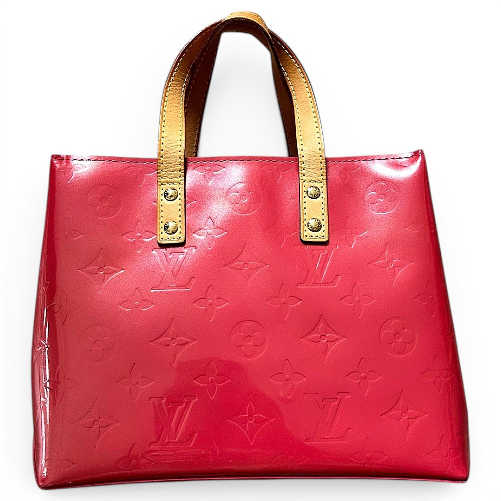 Reade patent leather handbag