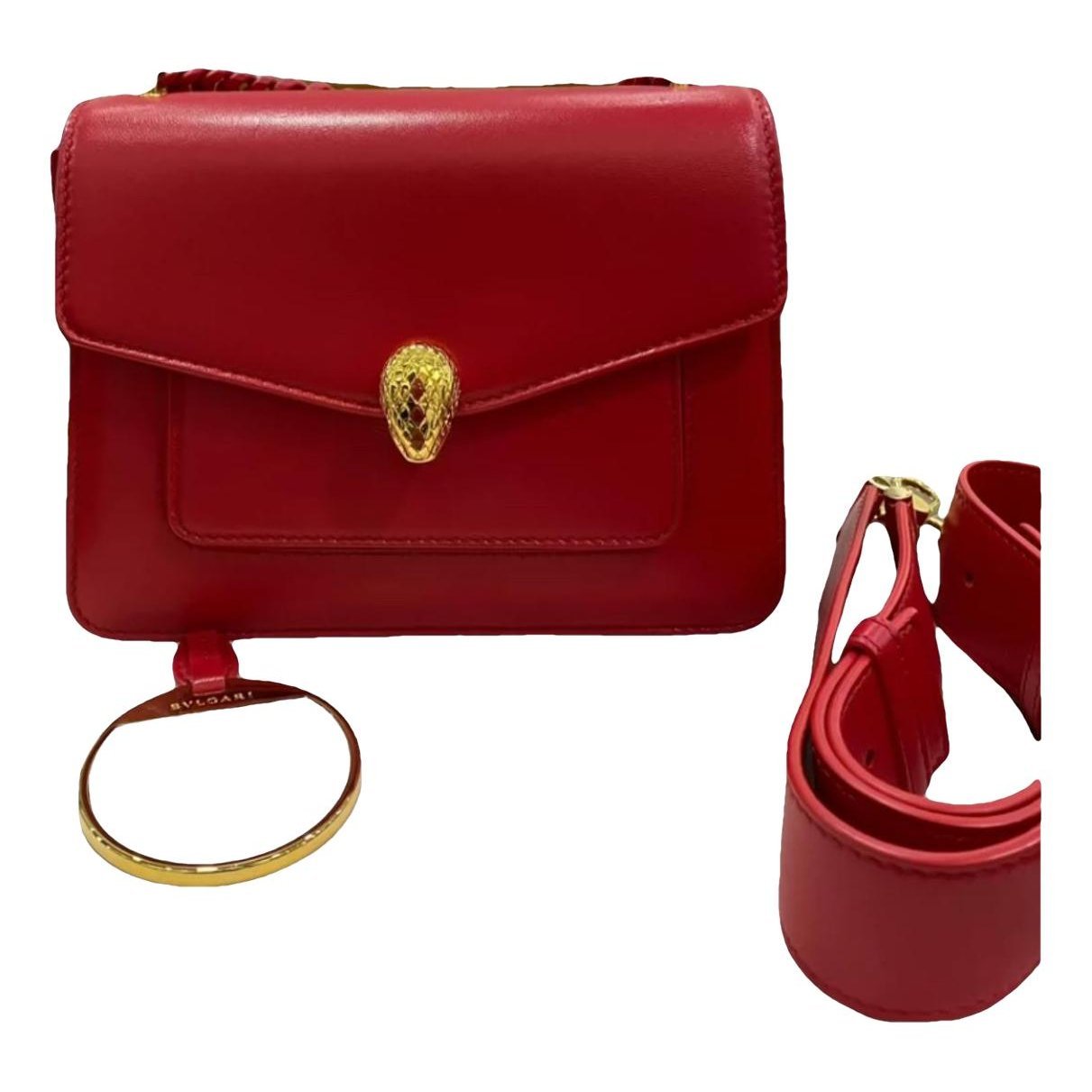 Serpenti leather handbag