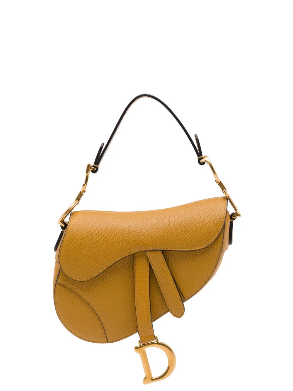 2019 Mini Grained Calfskin Saddle Bag satchel