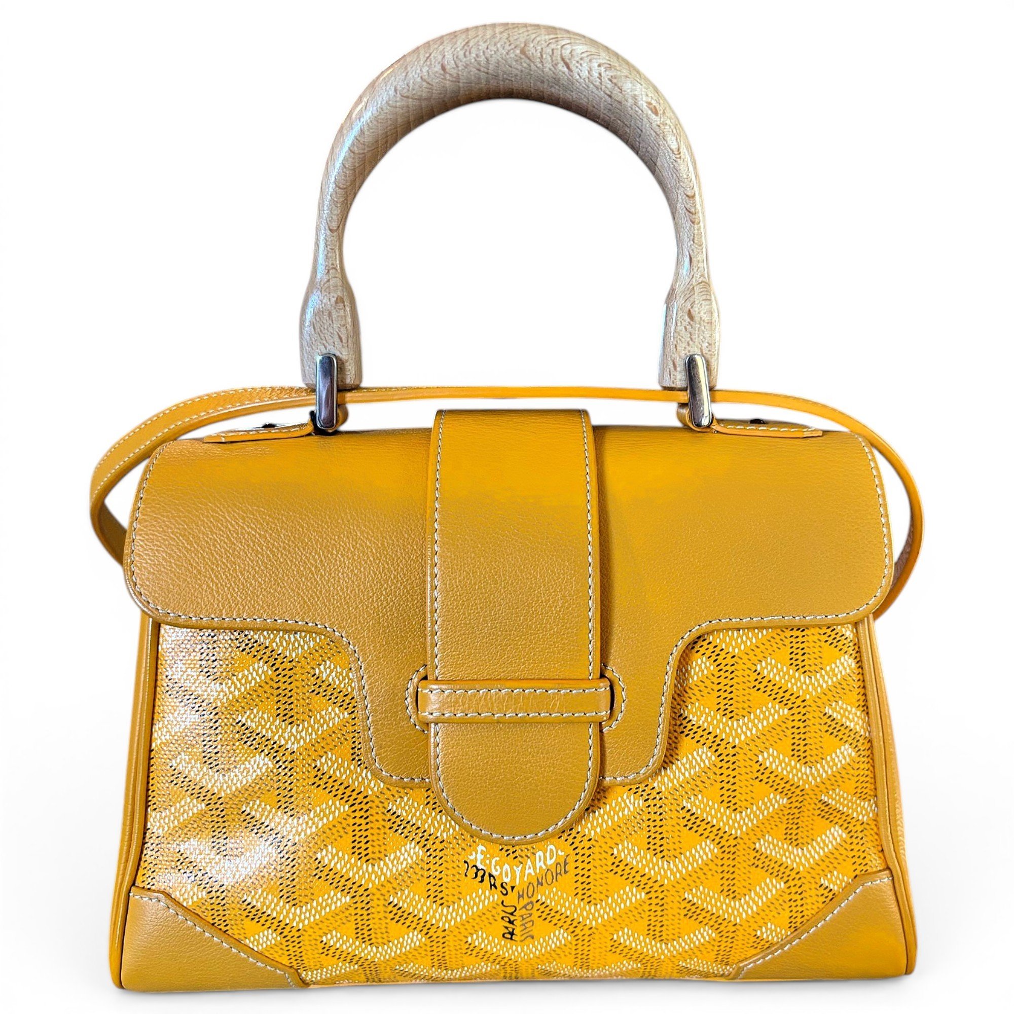 Goyard Saïgon leather handbag