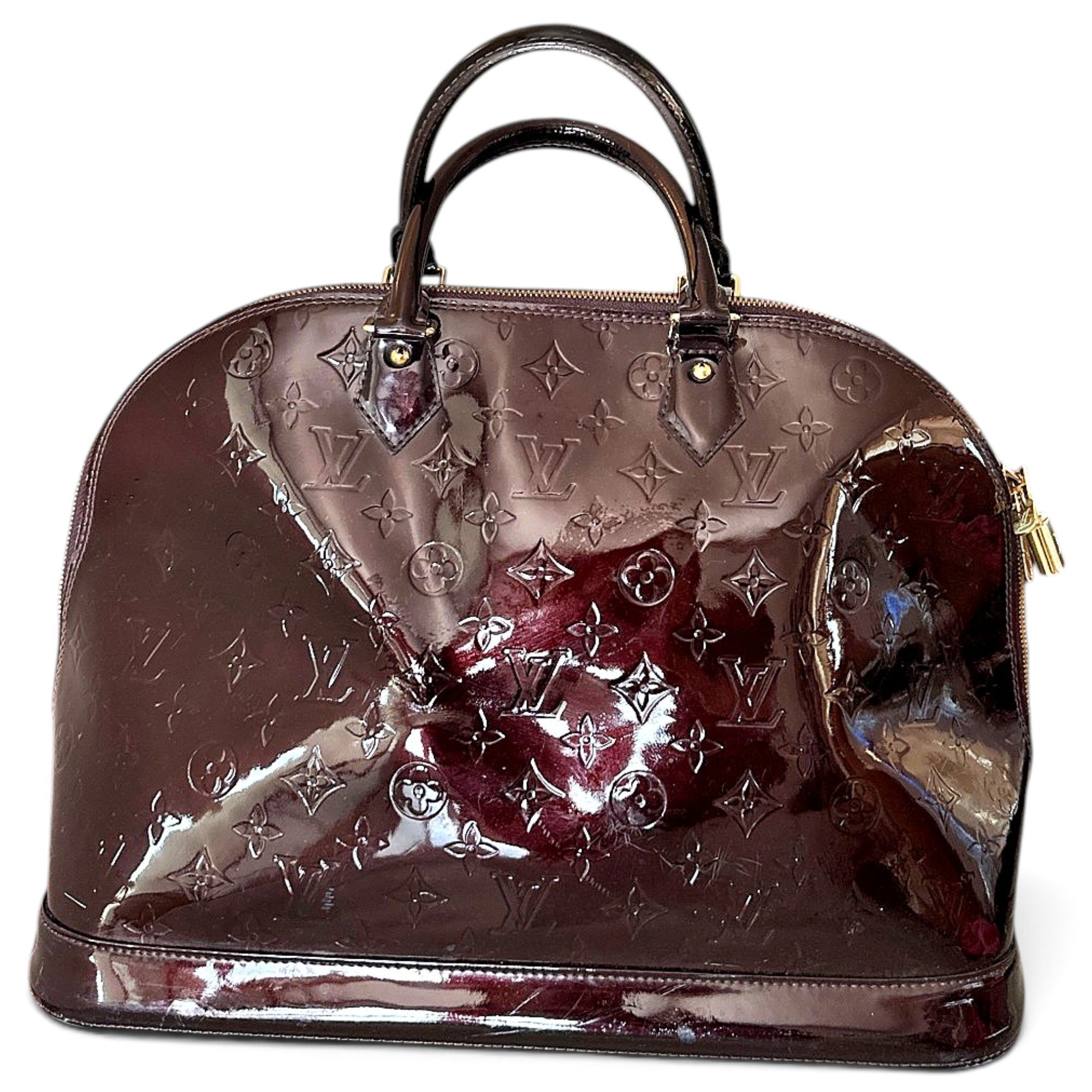 Alma patent leather handbag