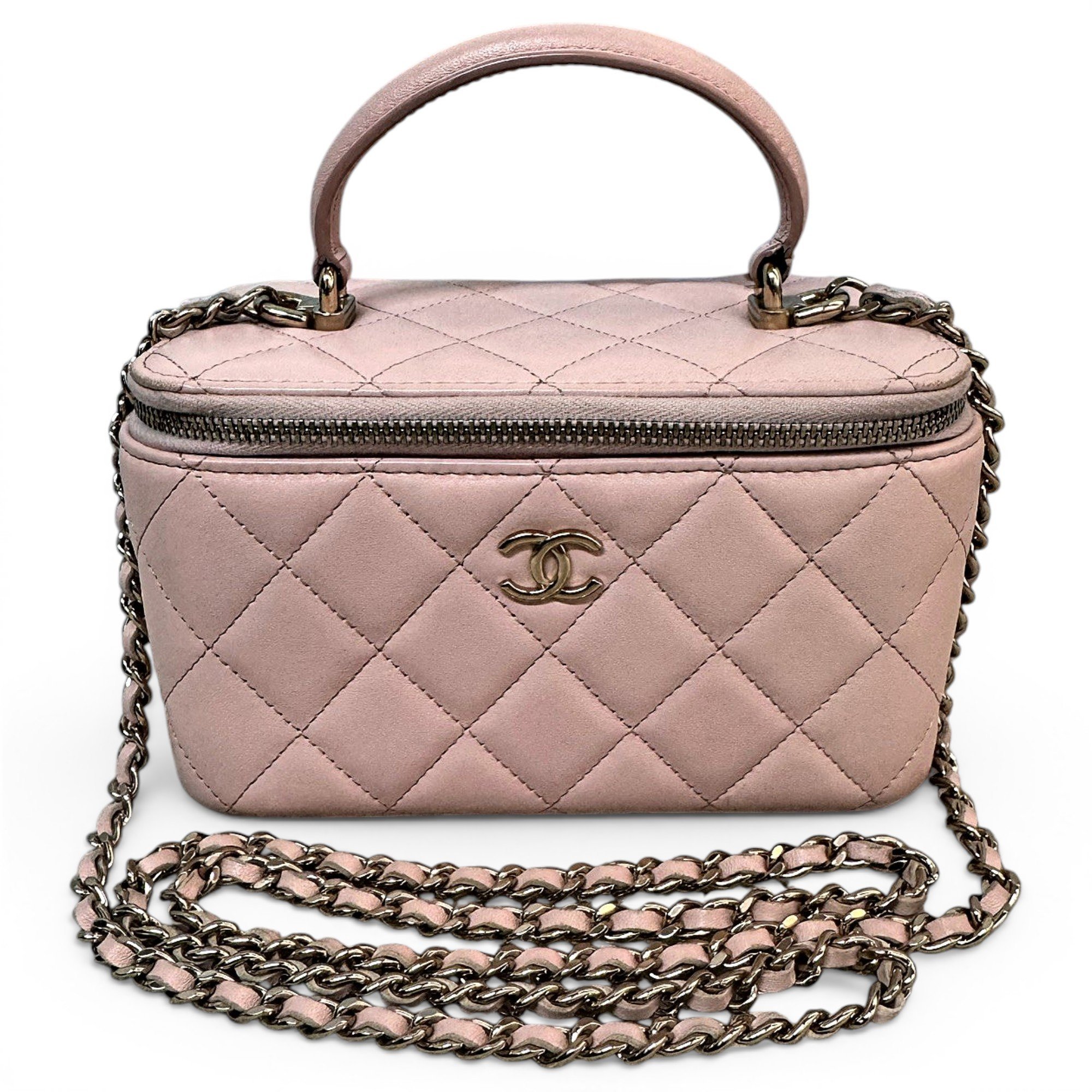 Trendy CC Vanity leather handbag