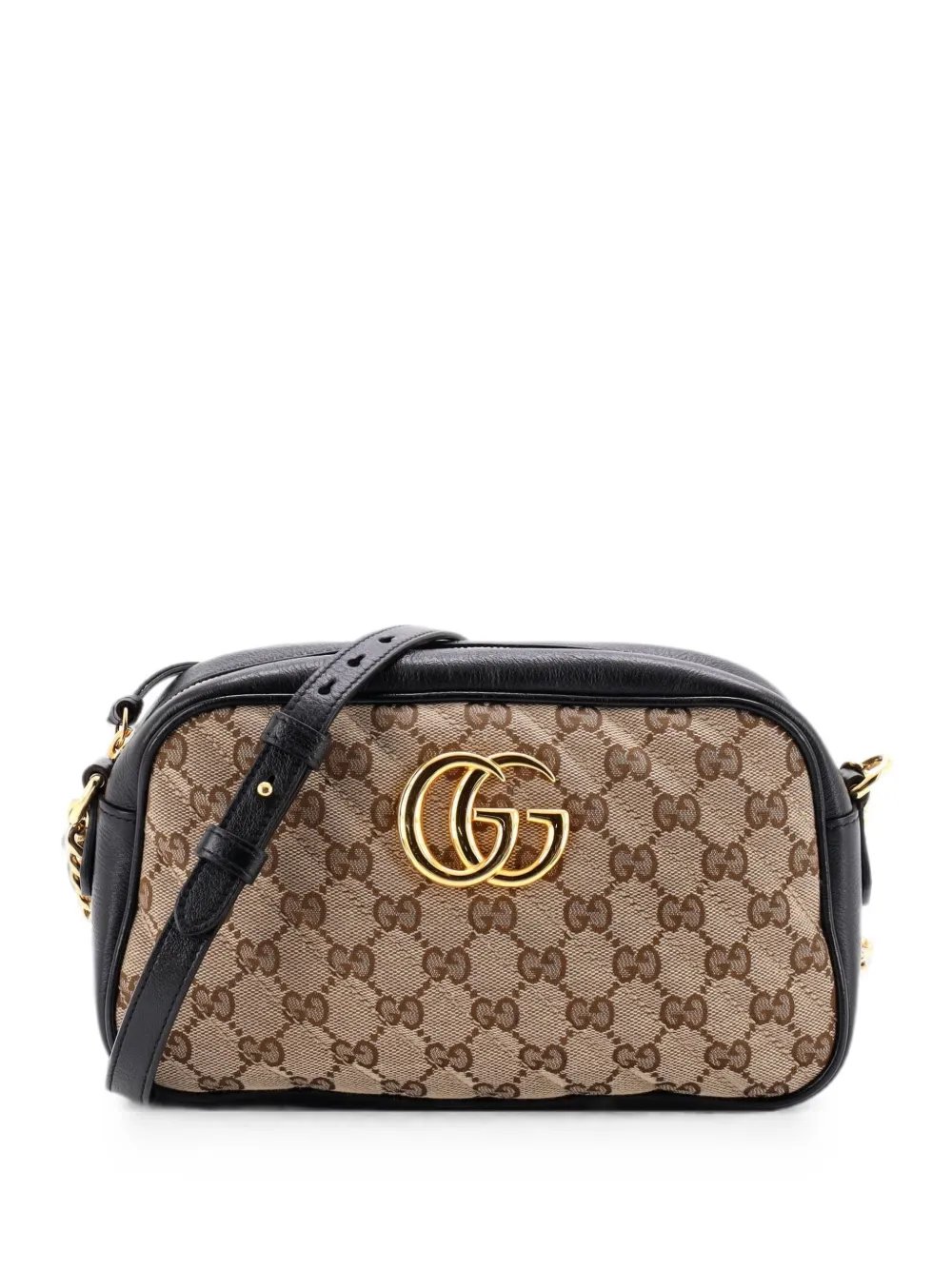 GG Marmont Shoulder Bag Diagonal Quilted GG Canvas with Leather Small crossbody bag