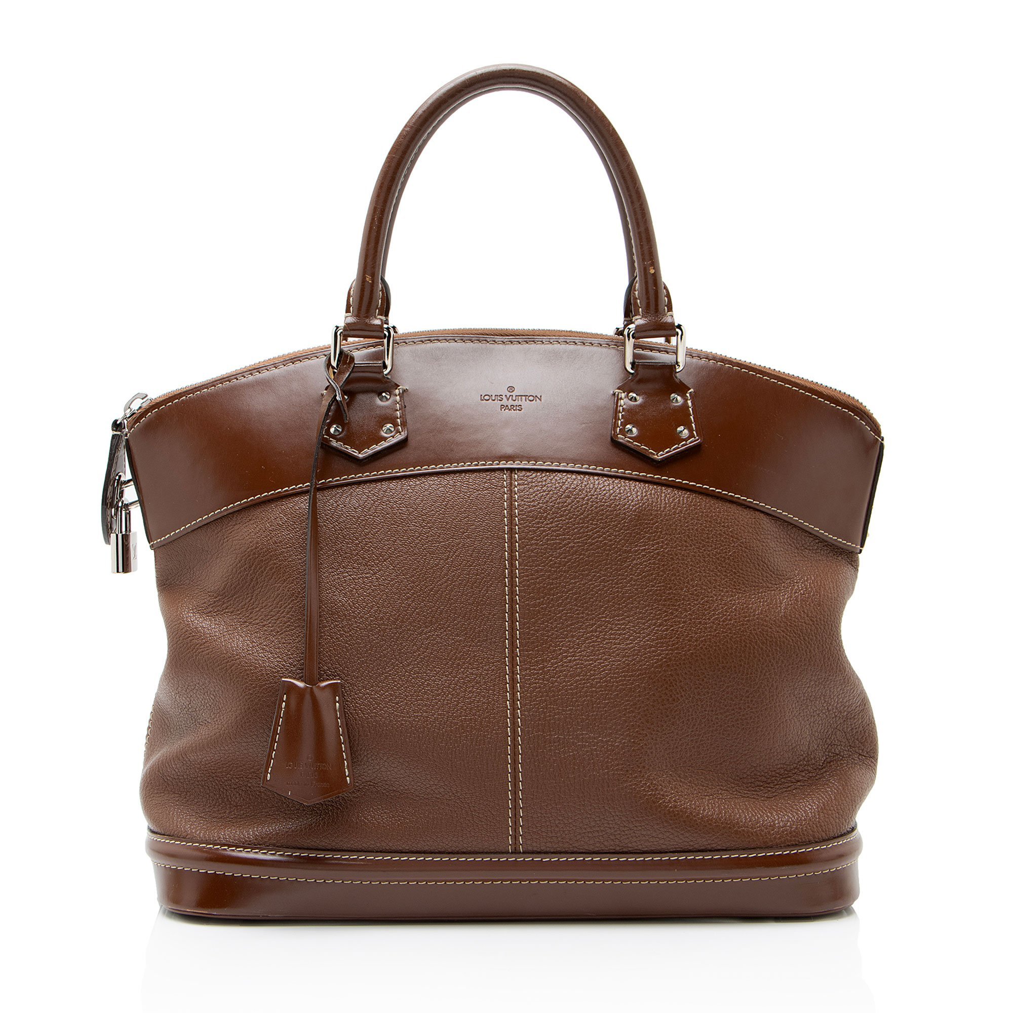 Lockit leather satchel