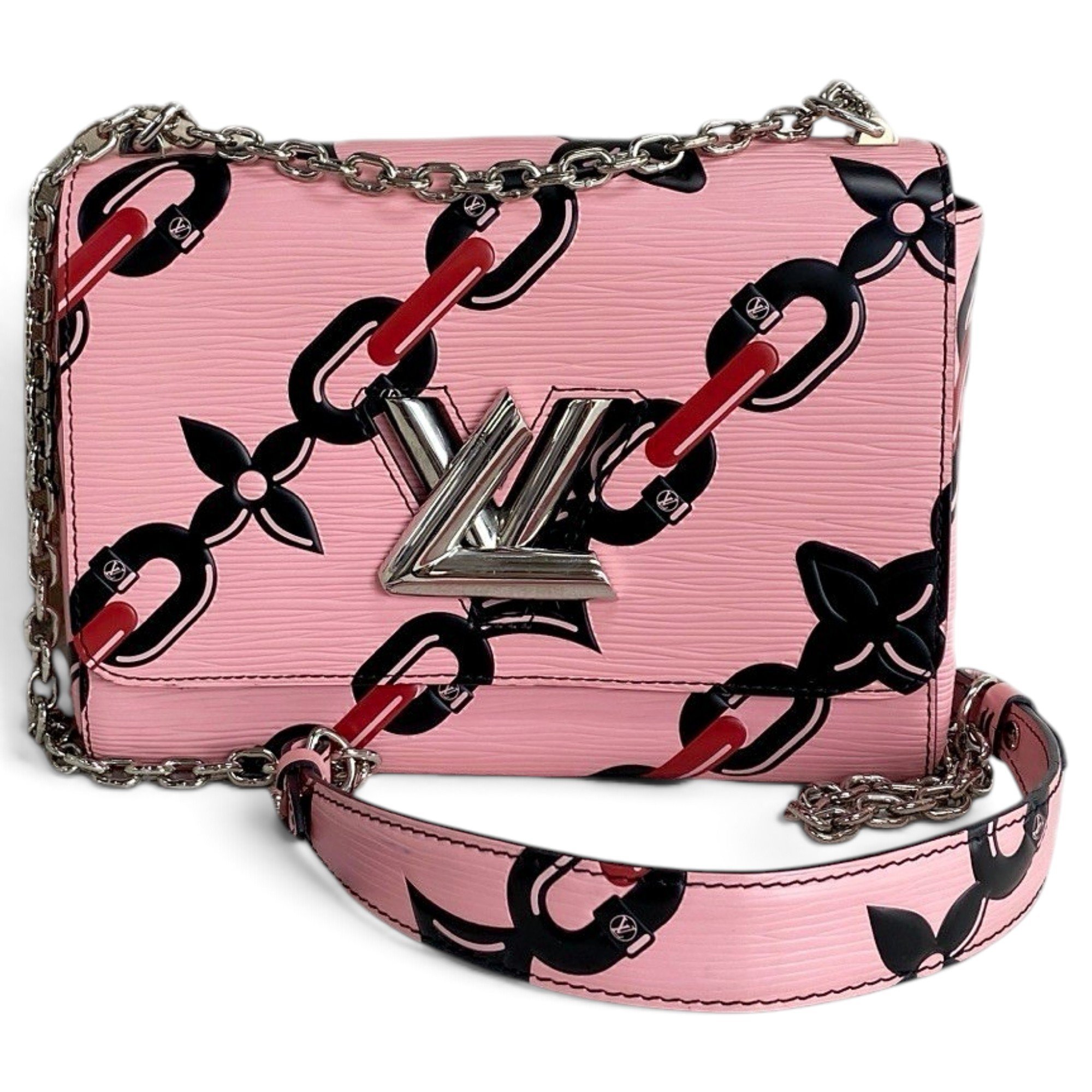 Twist leather handbag
