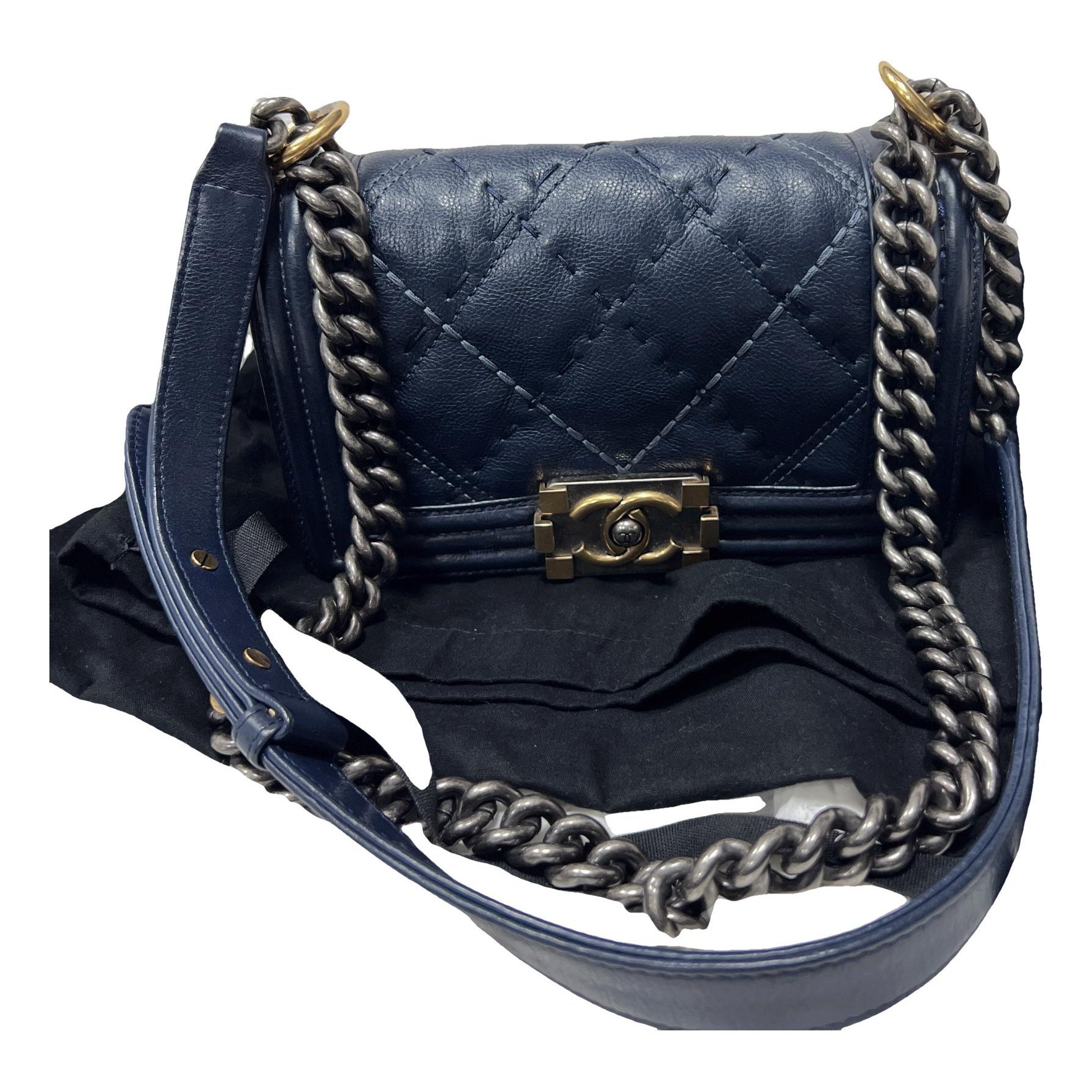 Boy leather crossbody bag