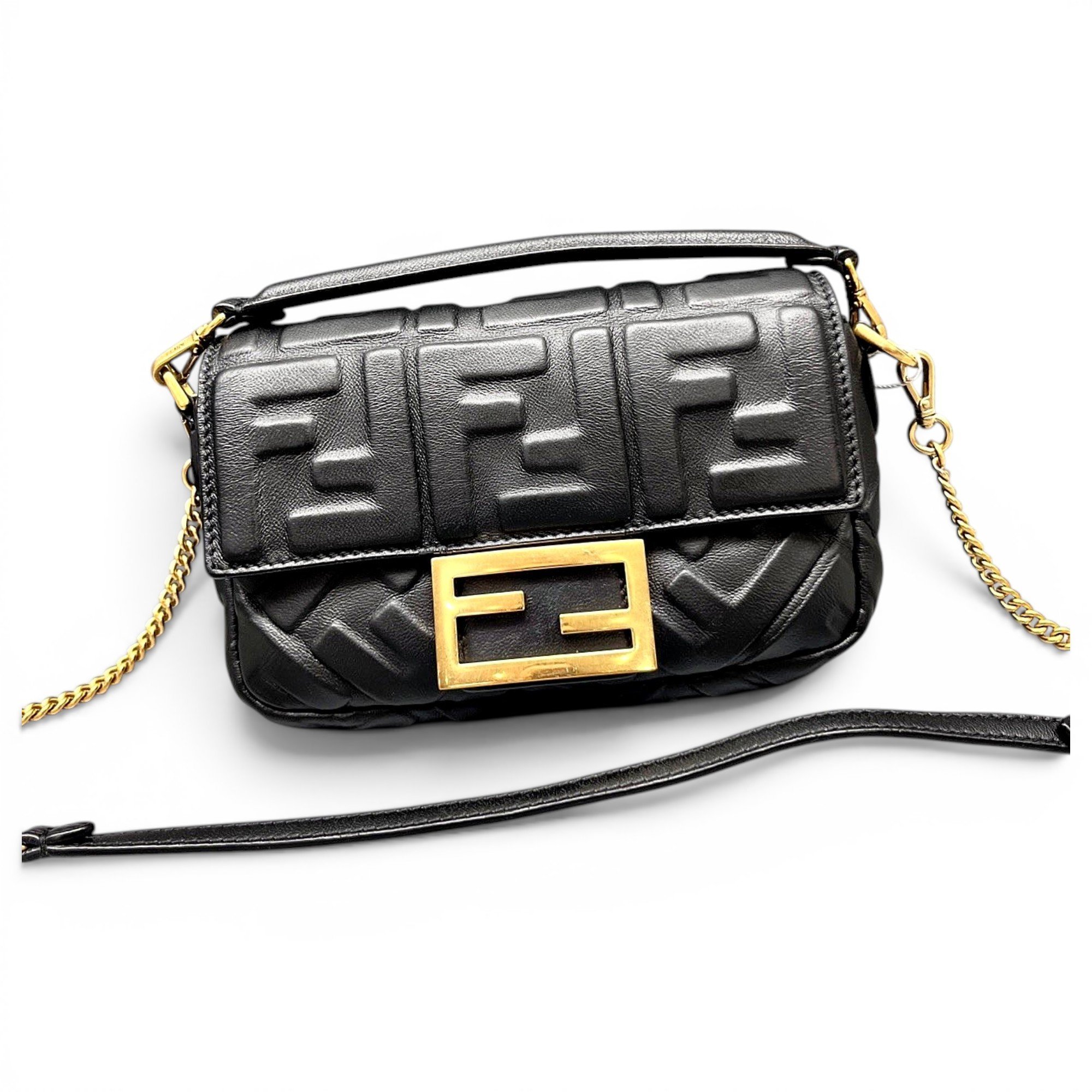 Baguette leather handbag