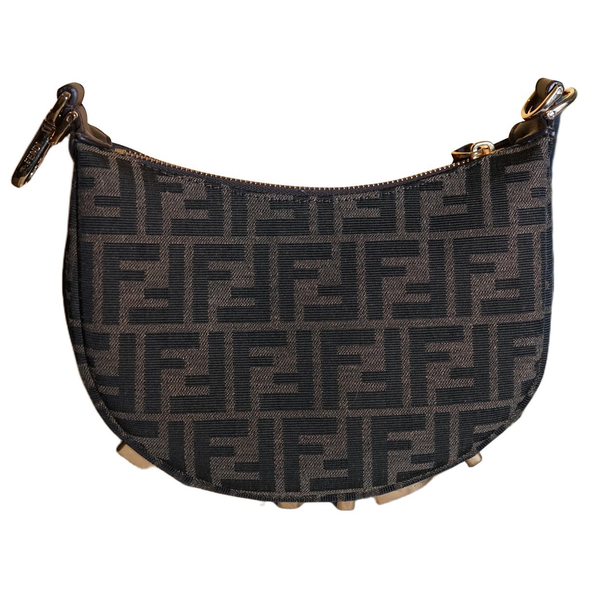 Fendigraphy cloth crossbody bag
