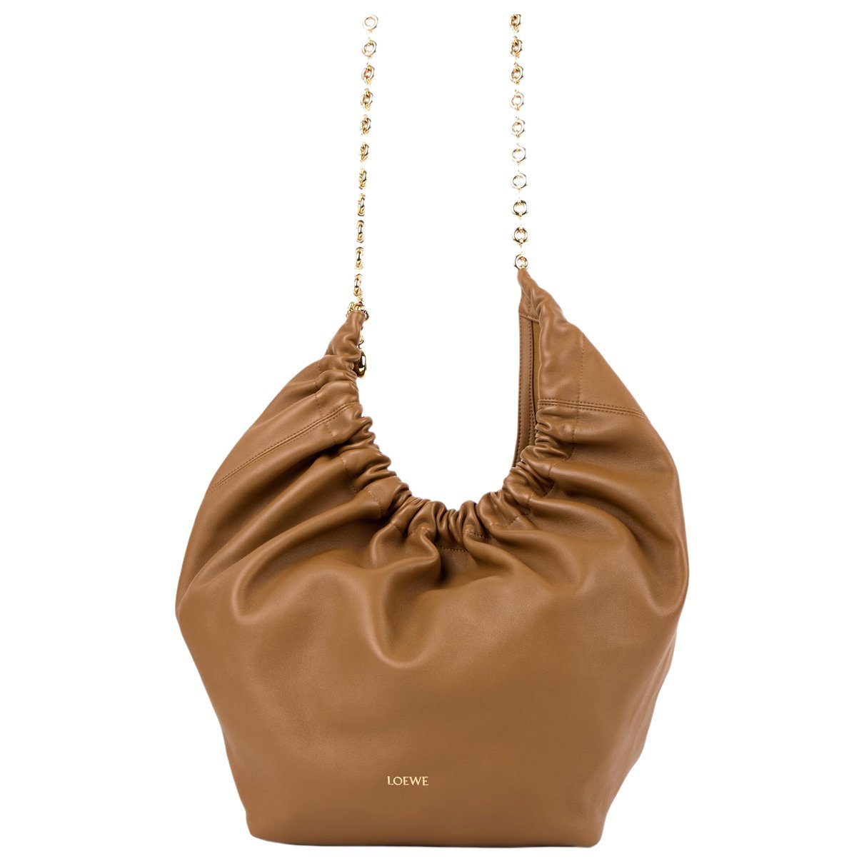 Squeeze leather handbag