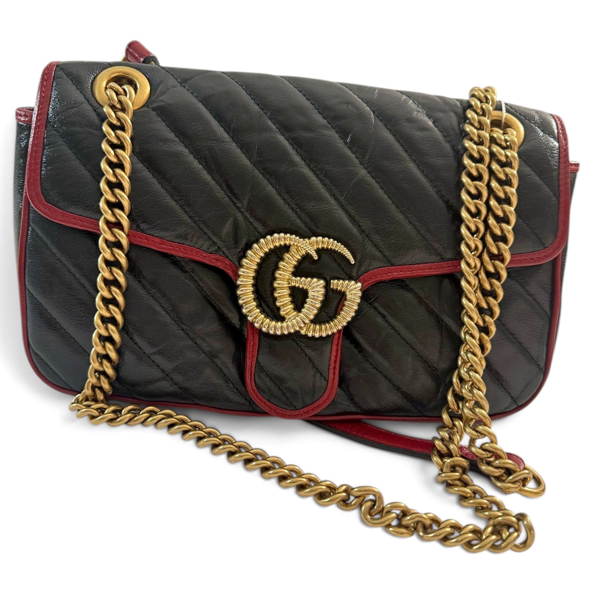 GG Marmont Flap leather handbag