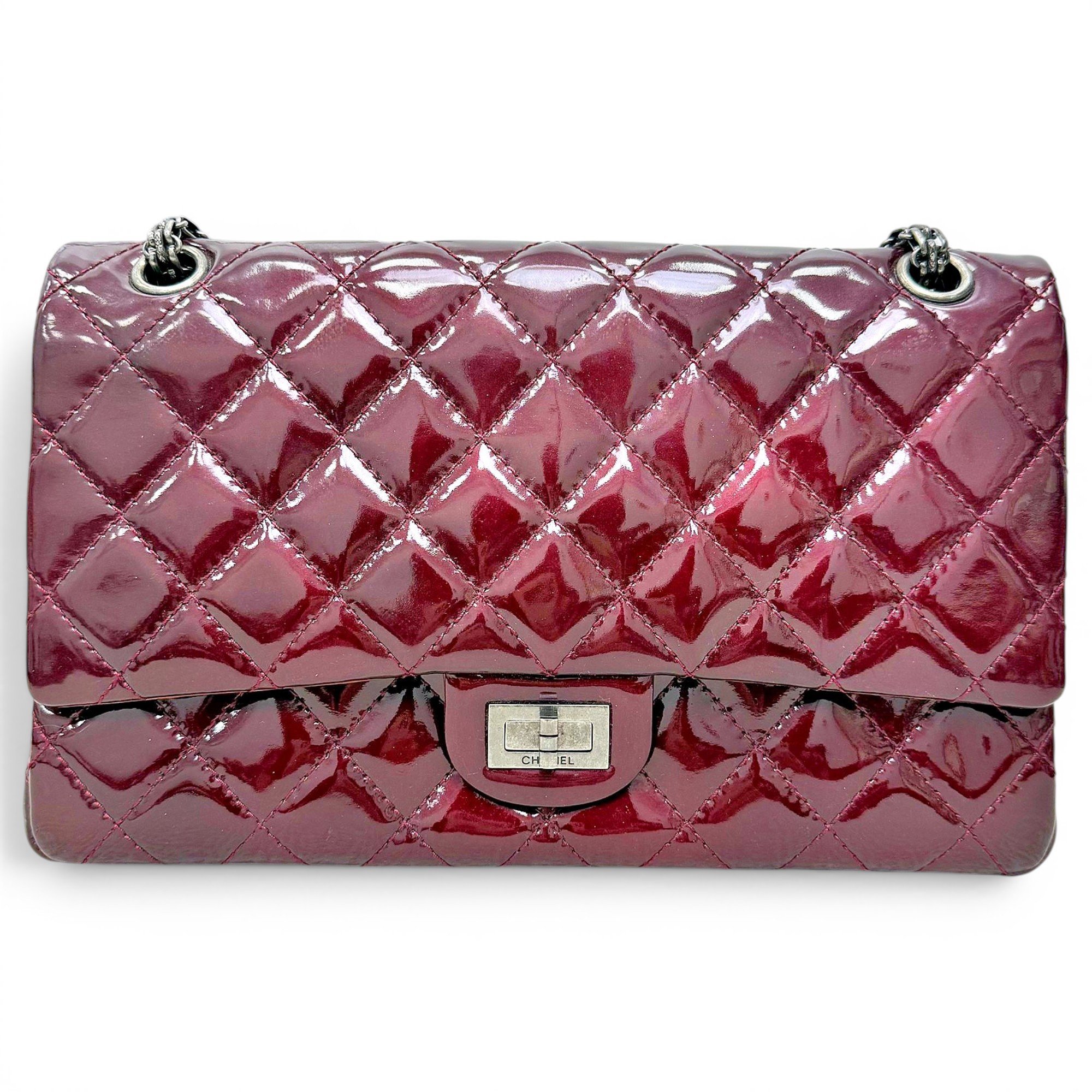 2.55 patent leather handbag