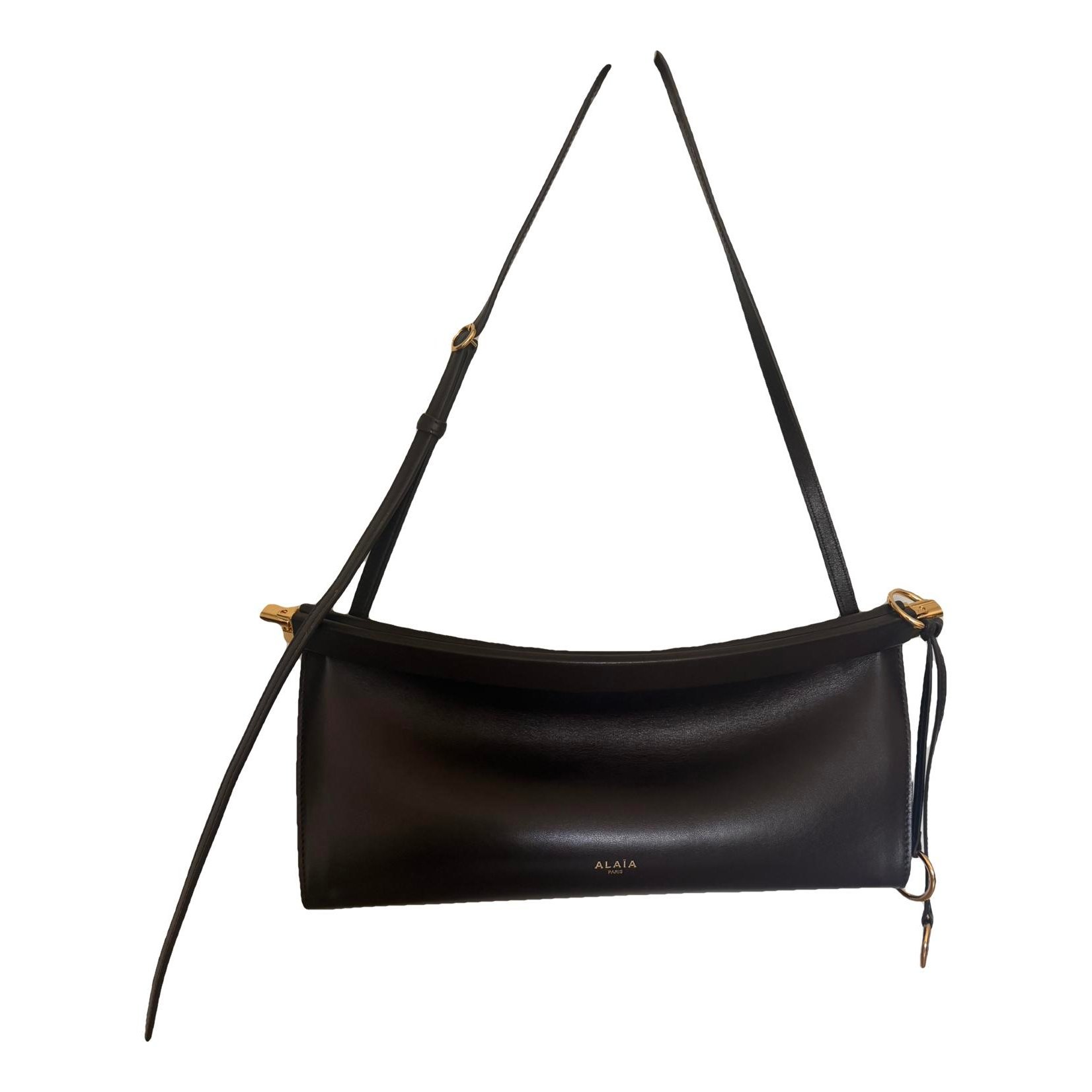 Le Click East West leather handbag