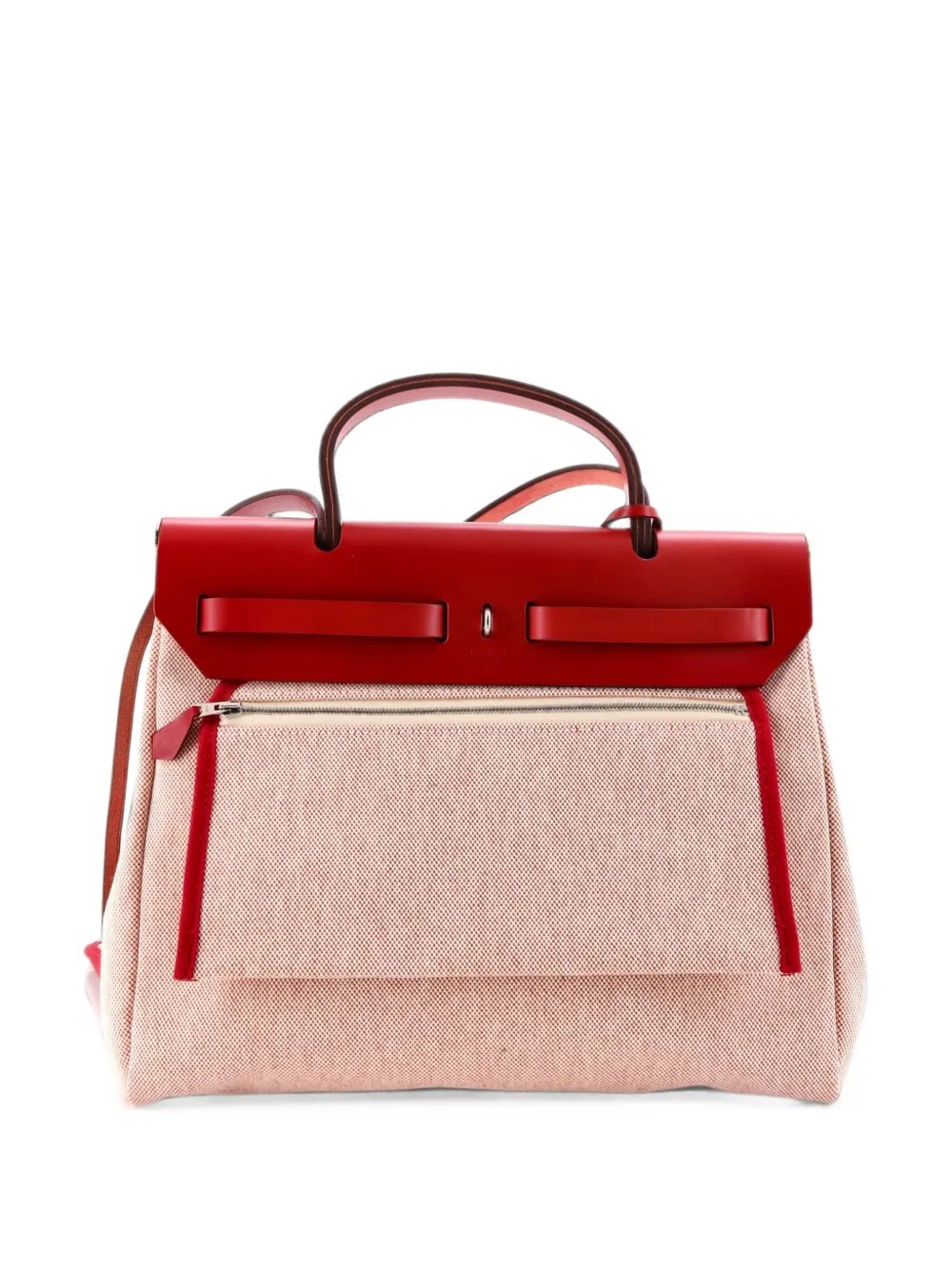 Herbag Zip Pegase Pop Toile and Leather 31 shoulder bag