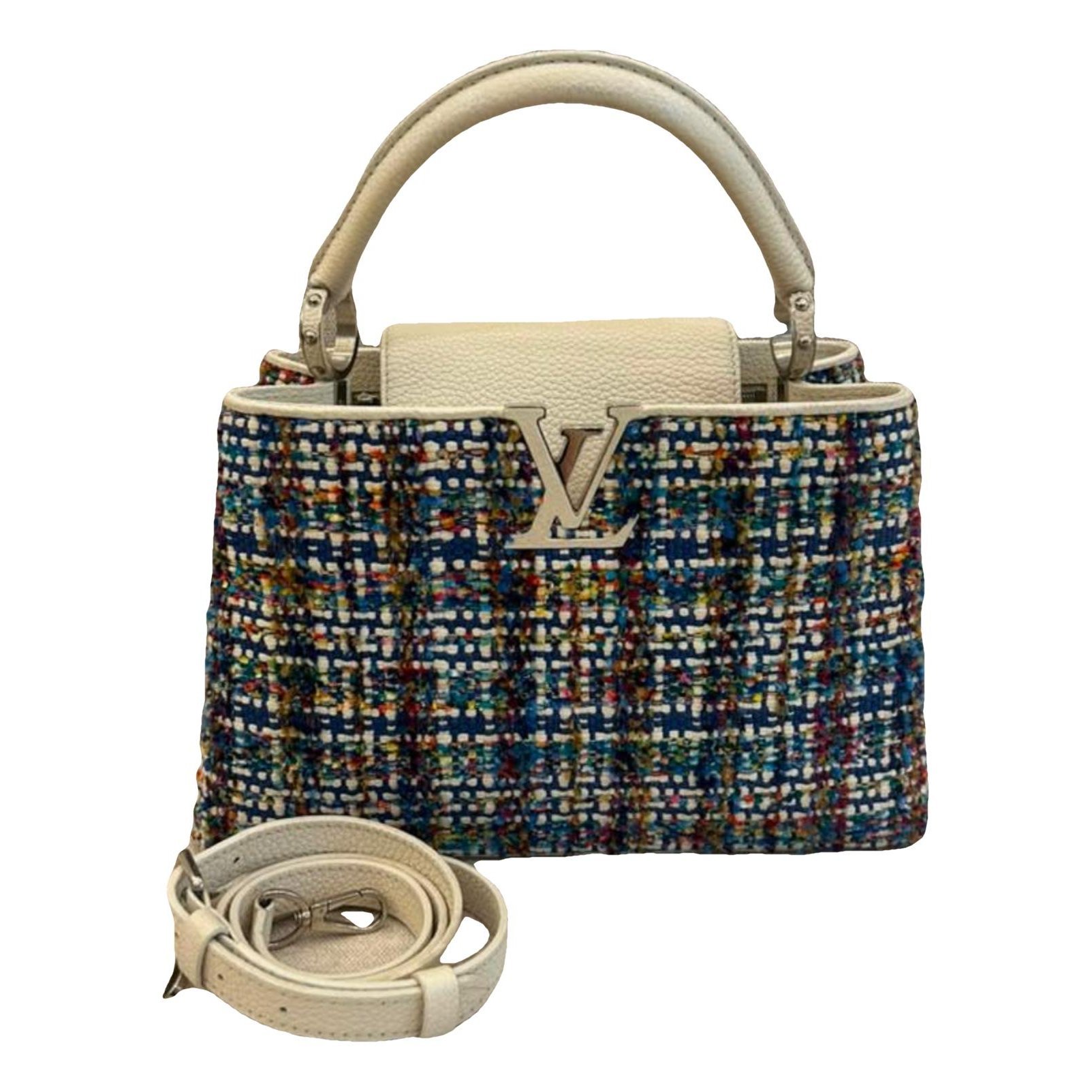 Capucines tweed handbag