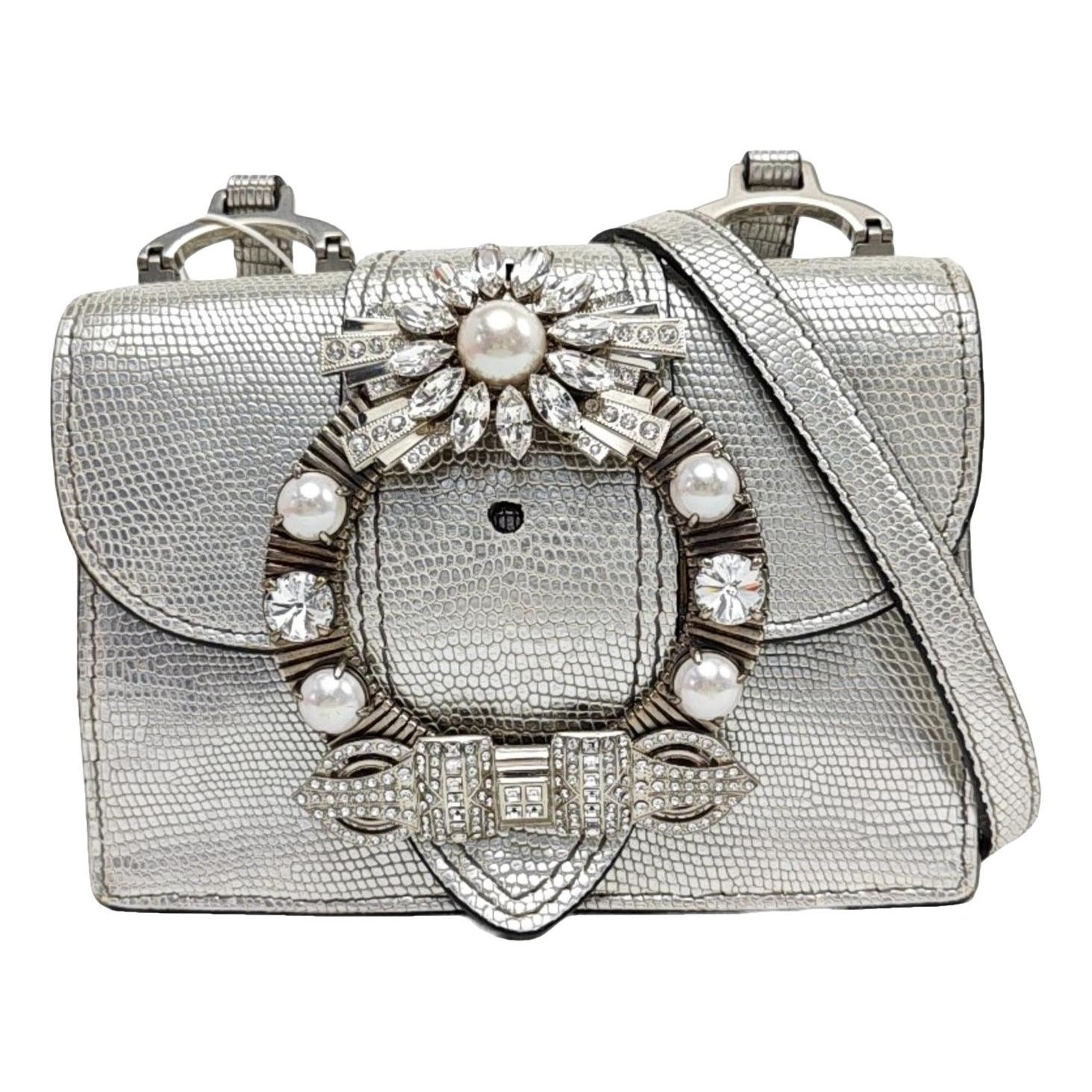 Miu Lady leather handbag
