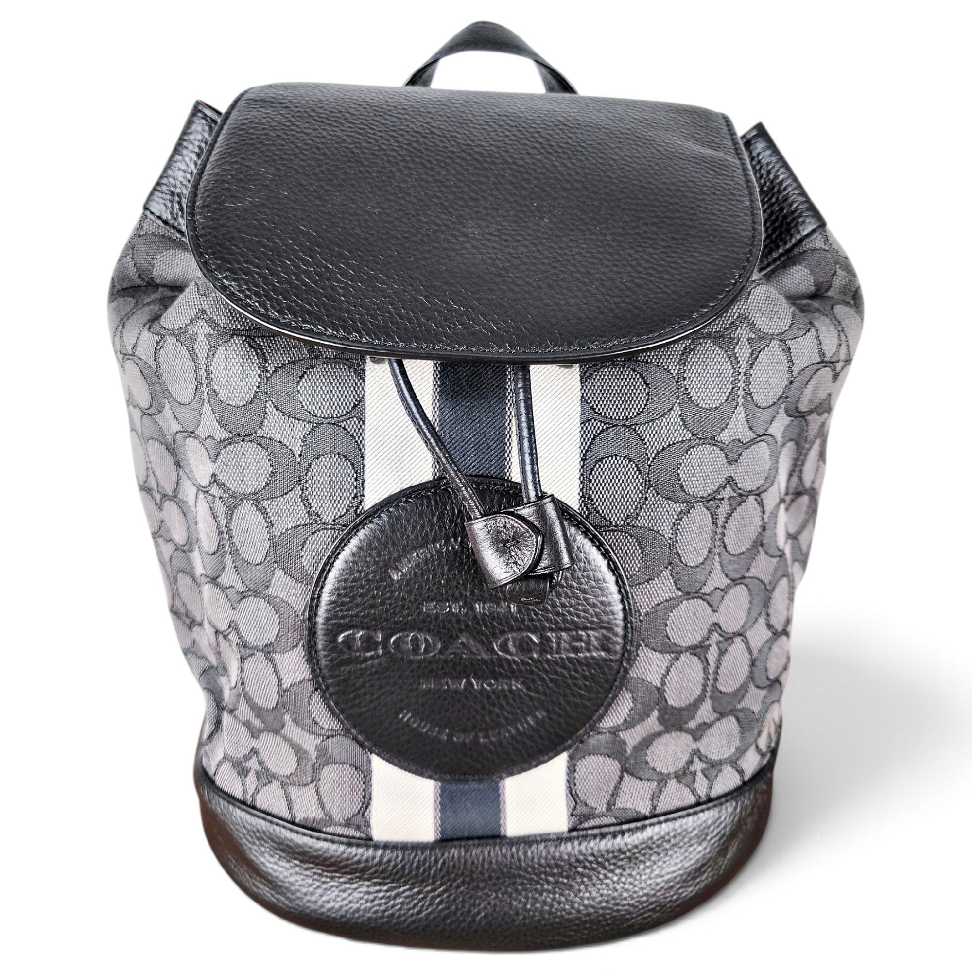 Campus leather backpack