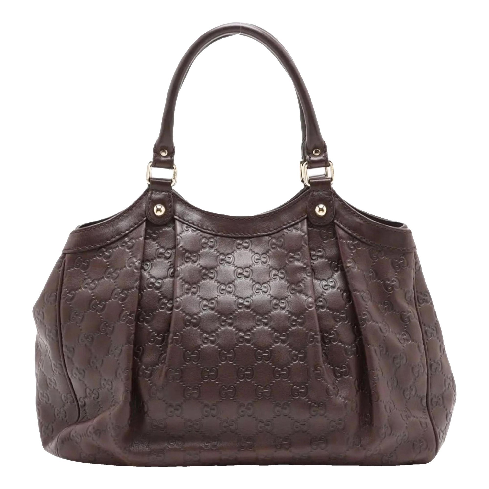 Gucci B leather tote