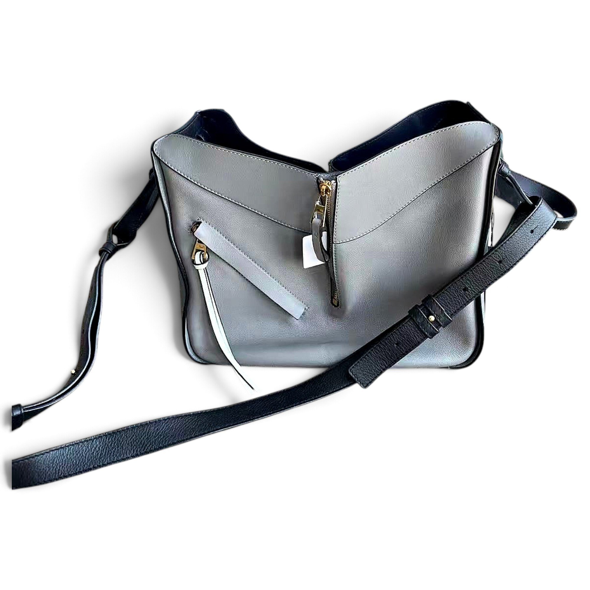 Hammock leather handbag