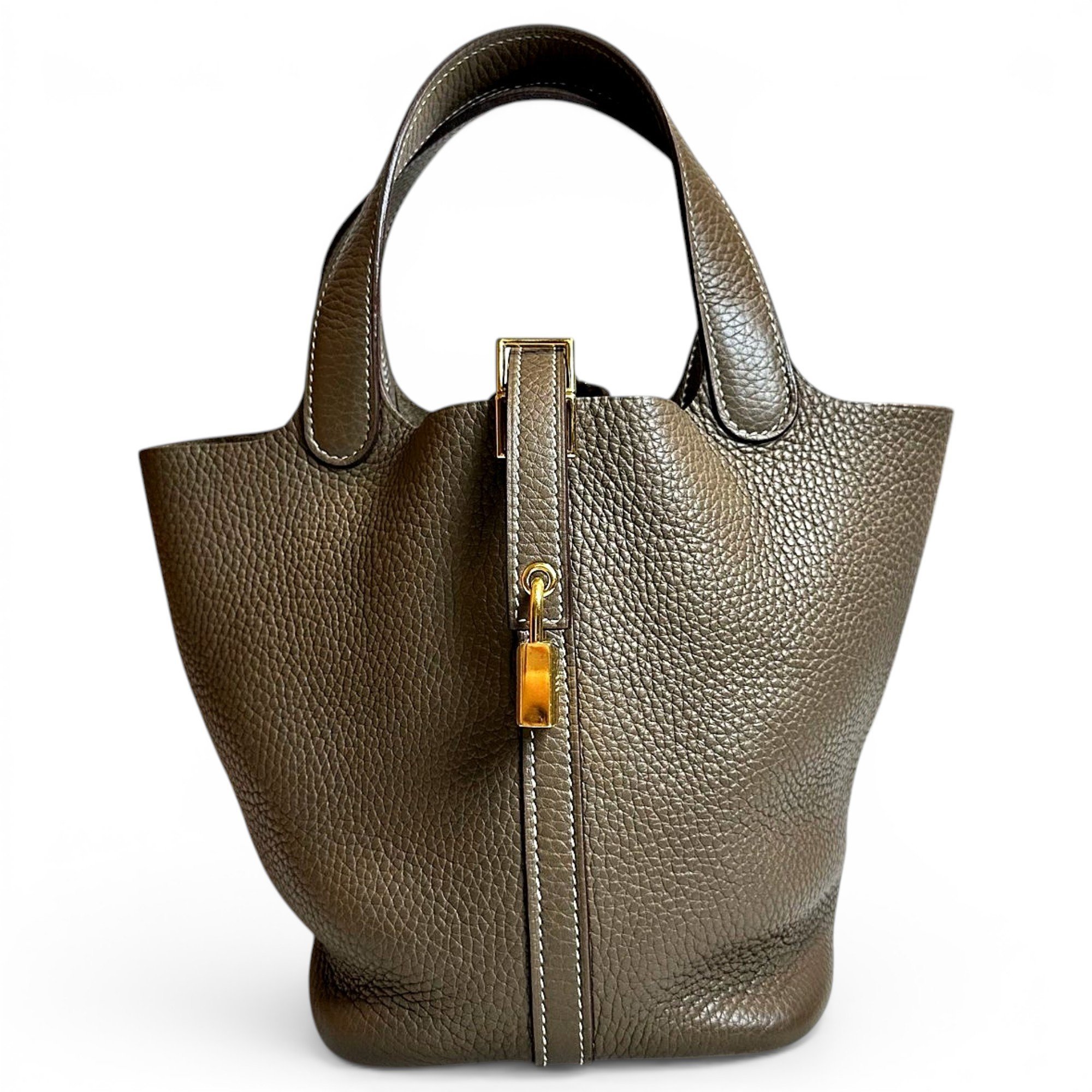 Picotin leather handbag
