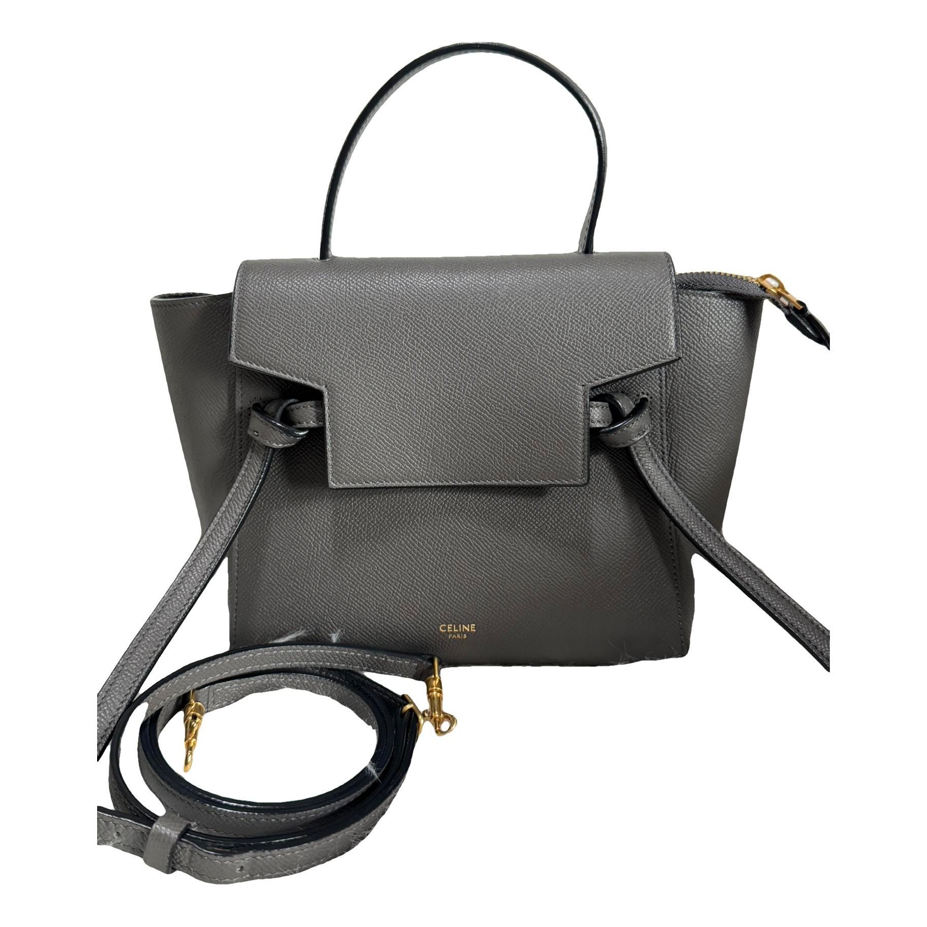 Belt leather handbag
