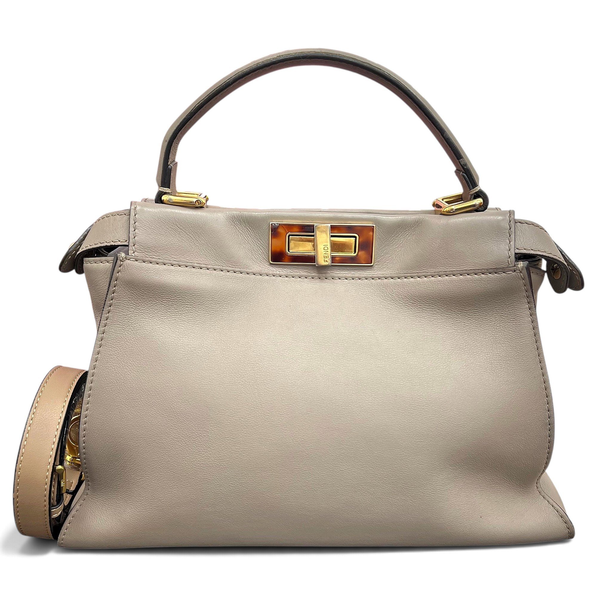 Peekaboo leather handbag