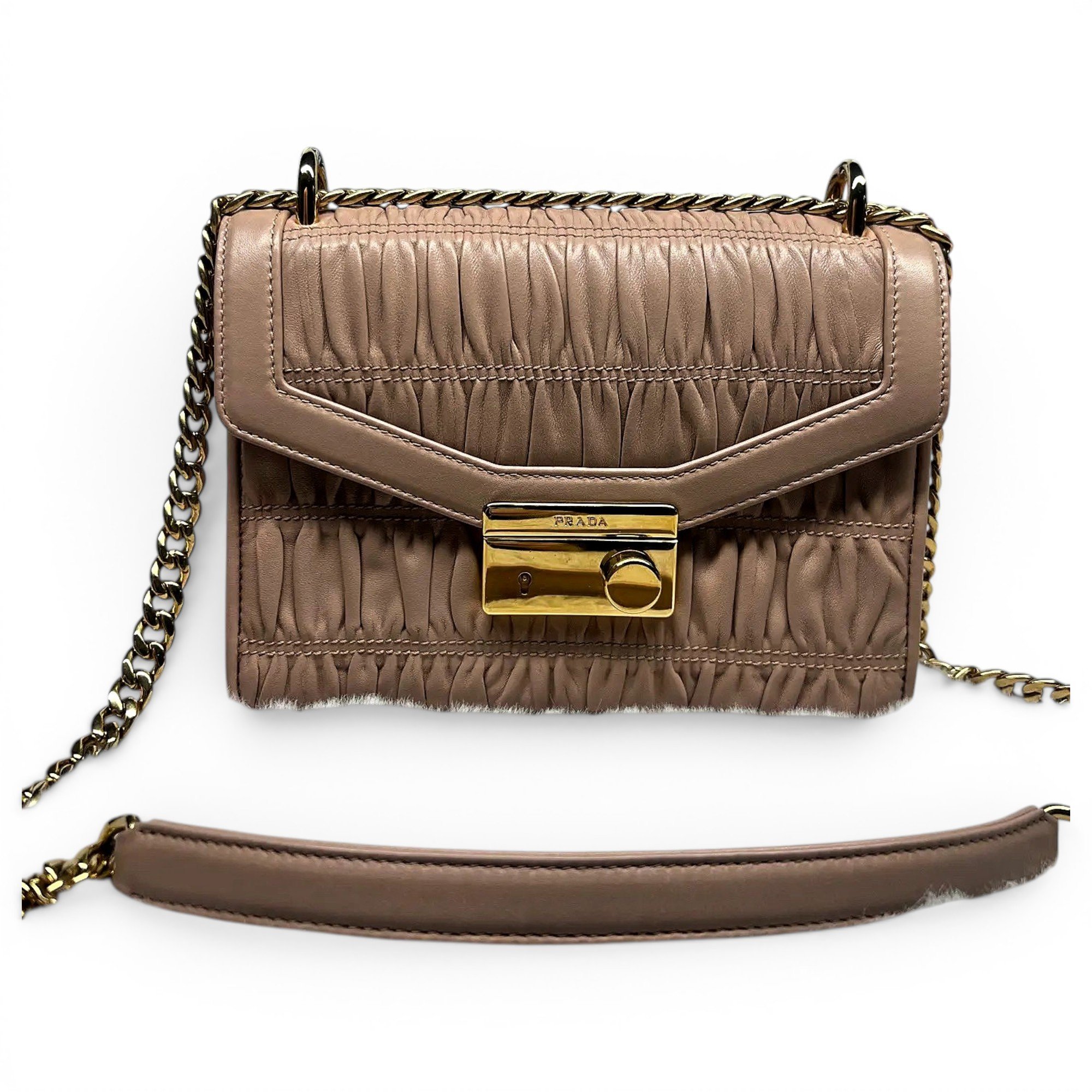 Diagramme leather crossbody bag