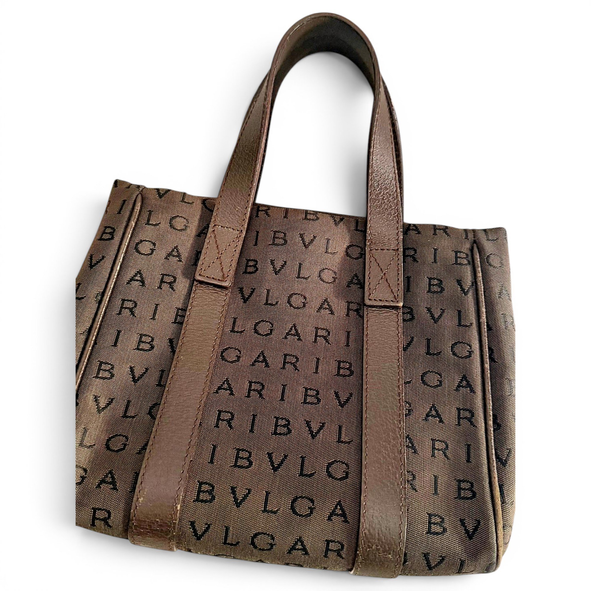 Bulgari leather handbag