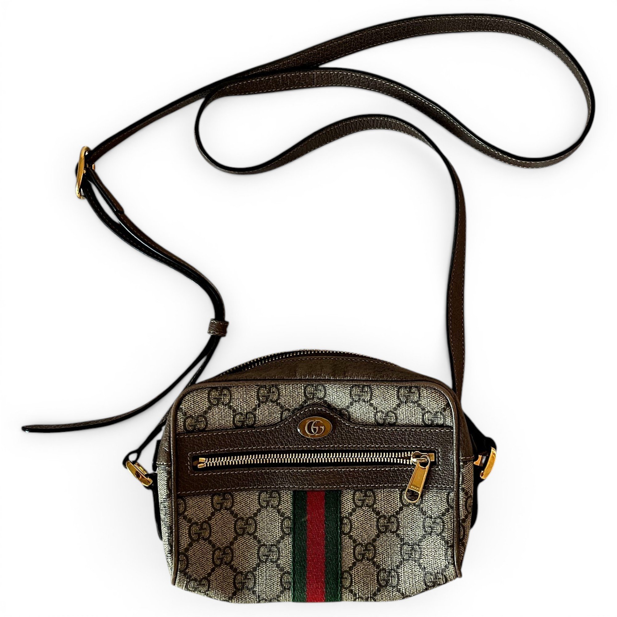 Ophidia leather crossbody bag