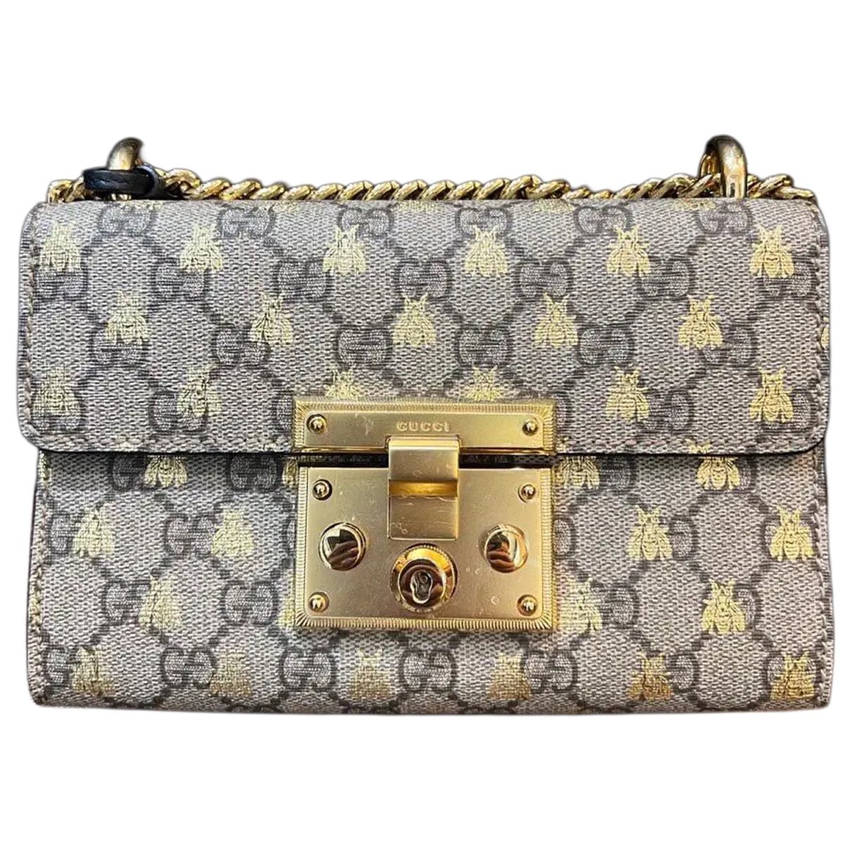 Padlock vinyl handbag