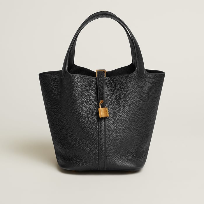 Noir Picotin Lock 22 Bag