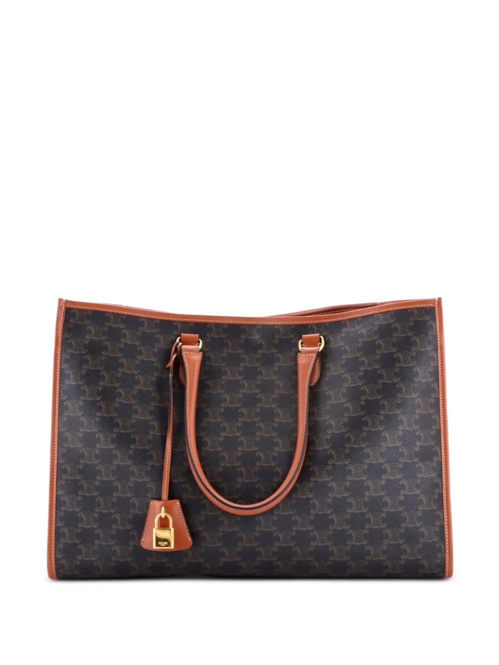 Horizontal Cabas Triomphe Coated Canvas tote bag