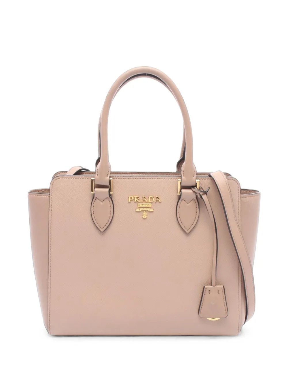 2000s Saffiano leather tote bag