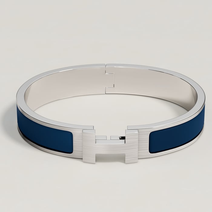 Bleu De Biarritz Mat Clic Hh Bracelet