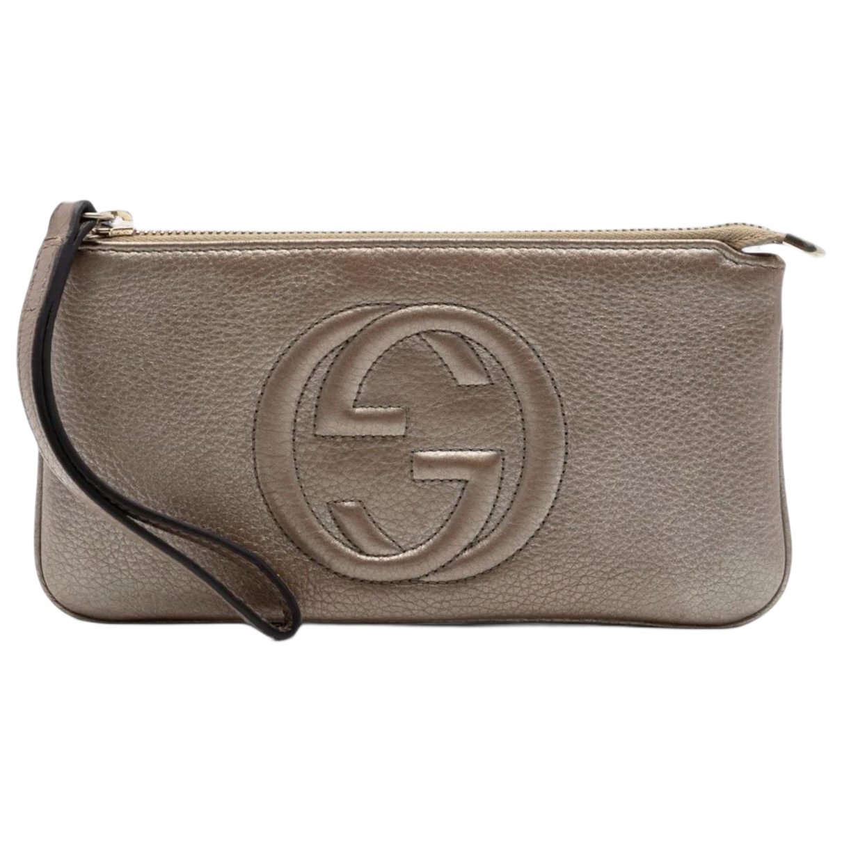 Soho leather clutch bag