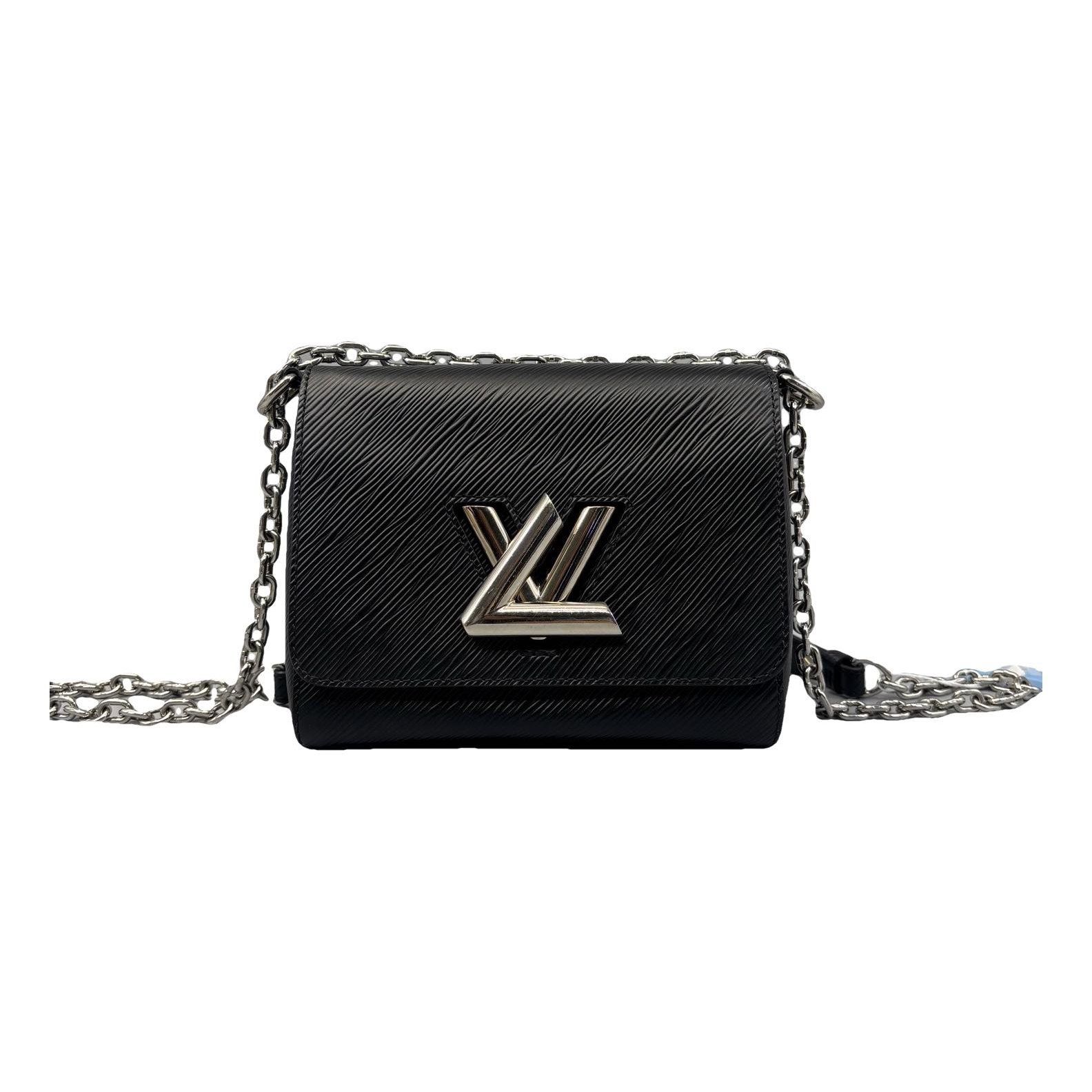 Twist leather handbag