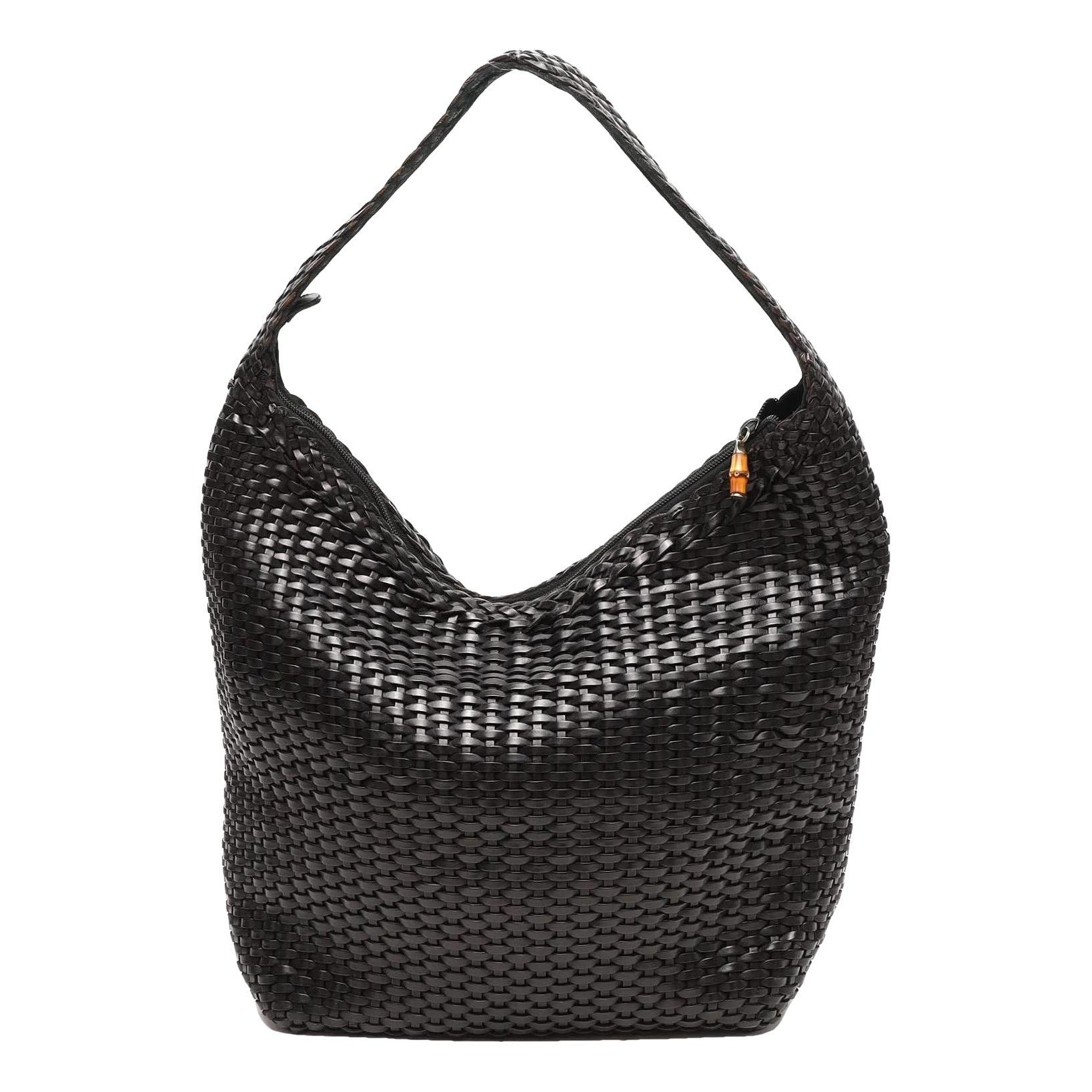 Hobo leather handbag