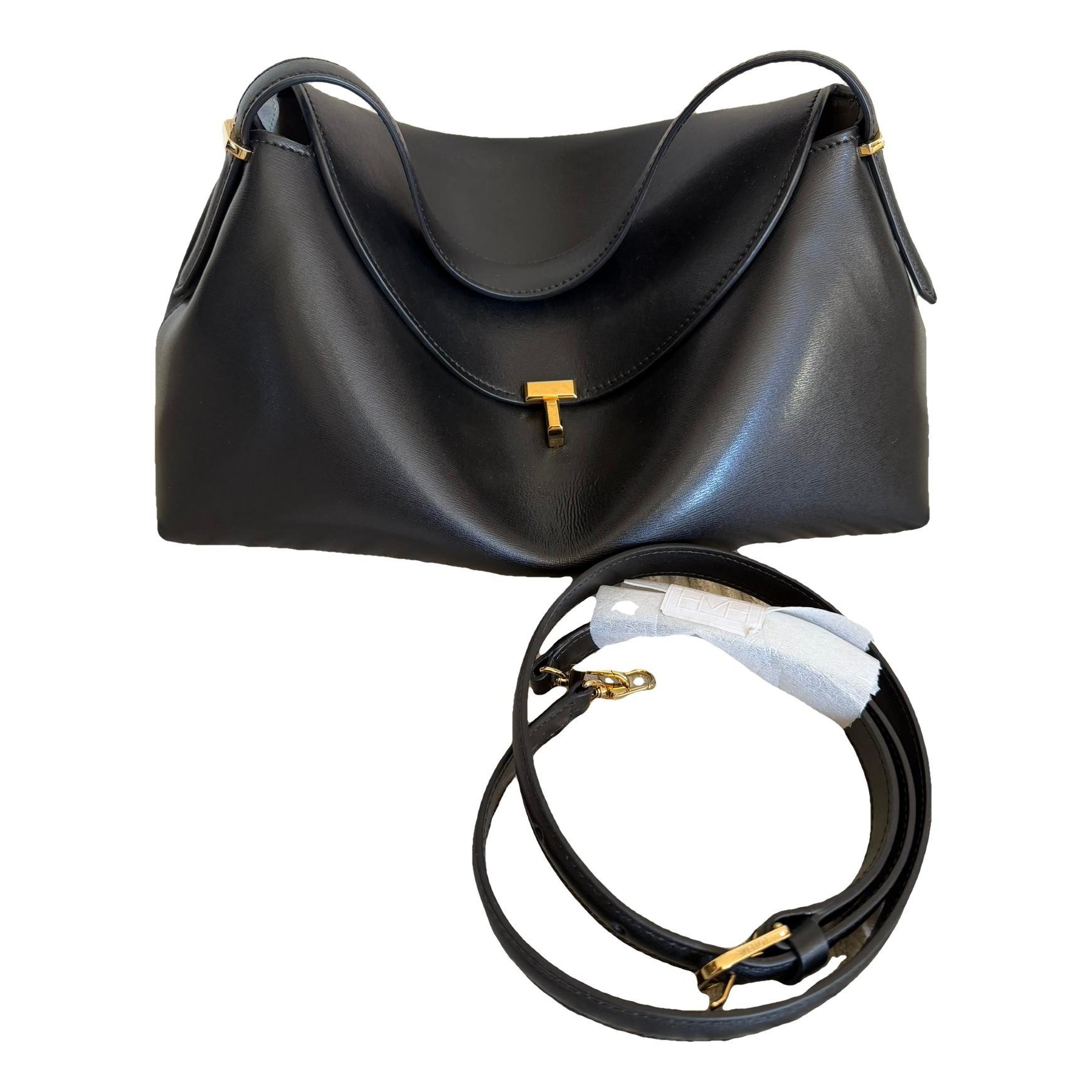 T-Lock leather handbag