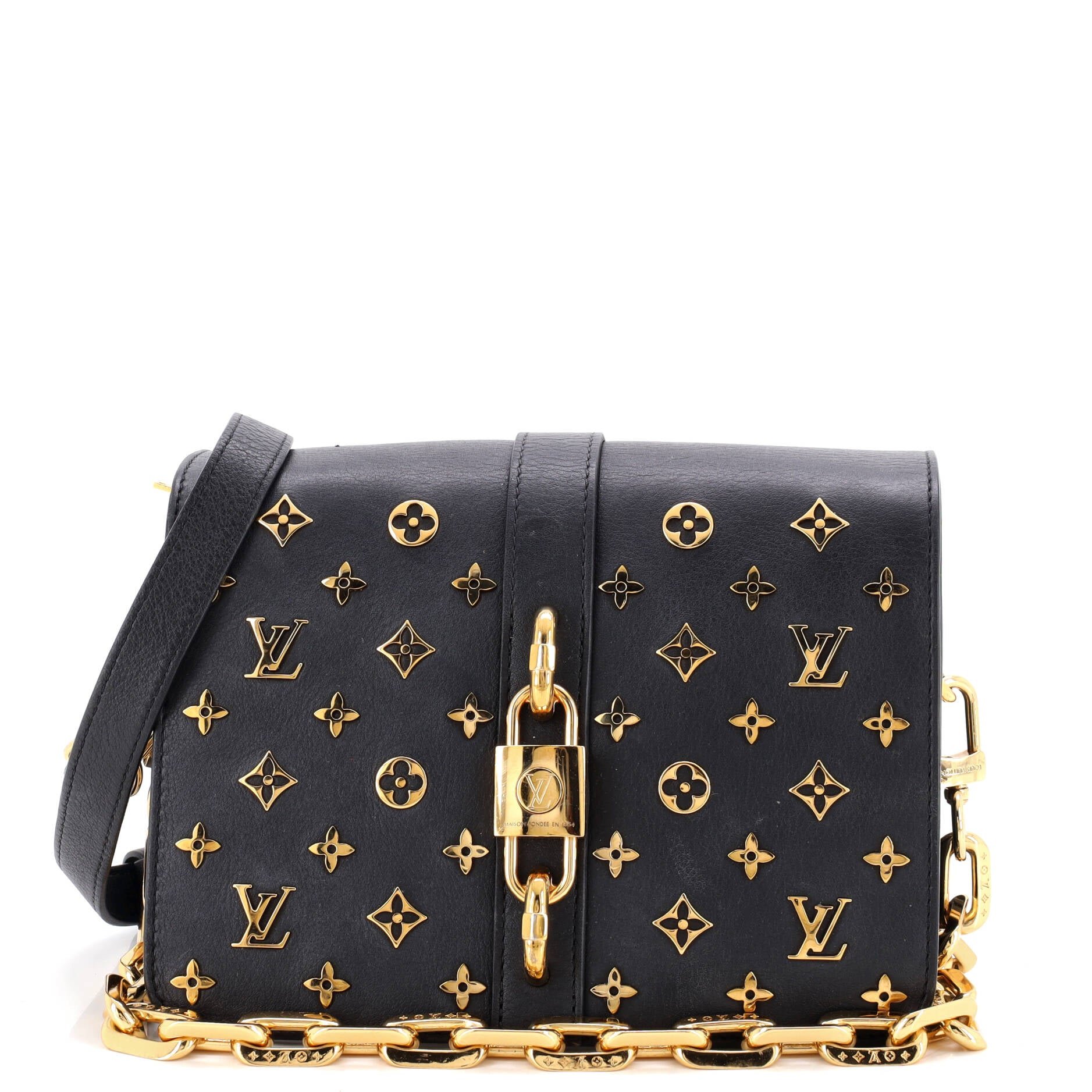 Rendez-Vous Shoulder Bag Monogram Metal Calfskin