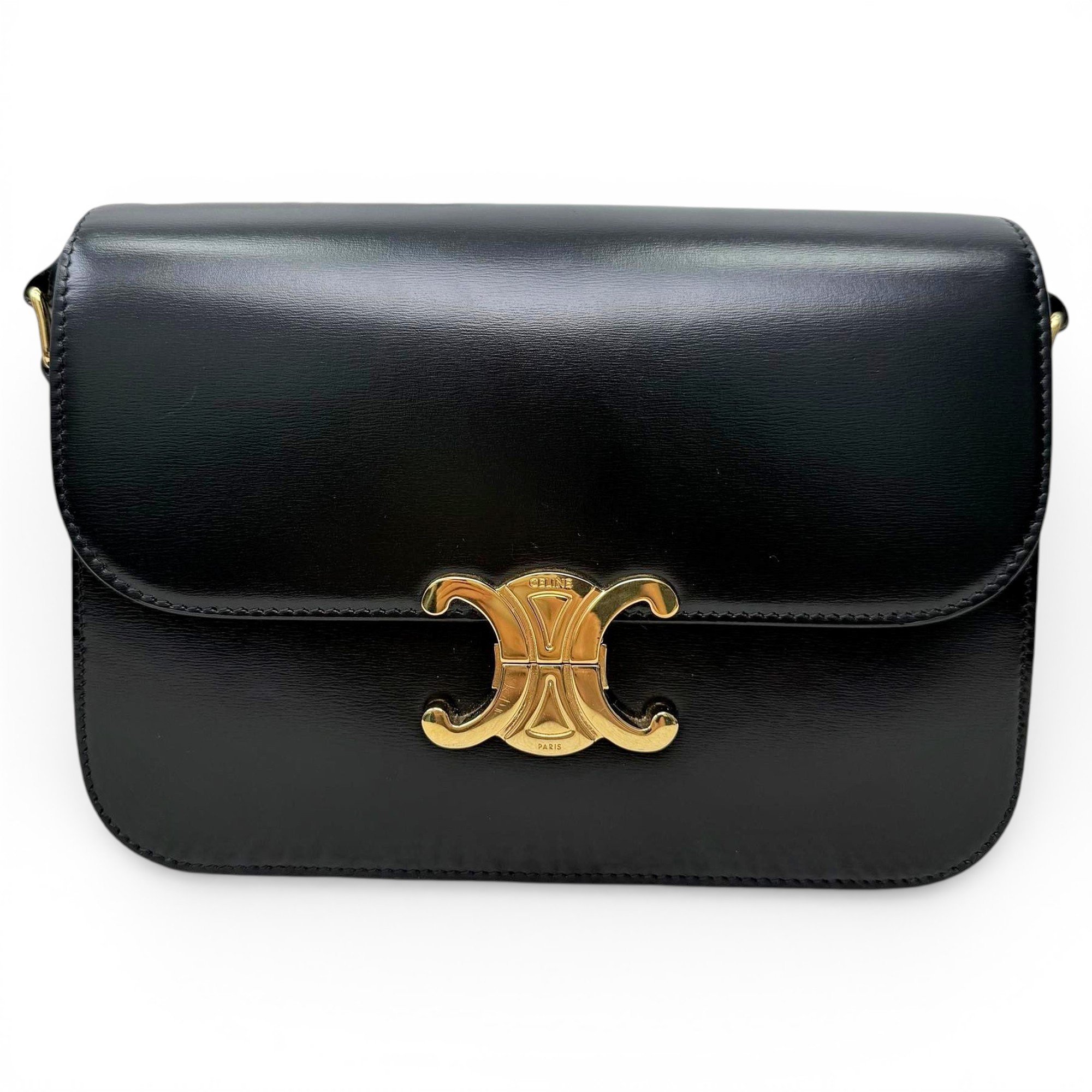Triomphe leather handbag