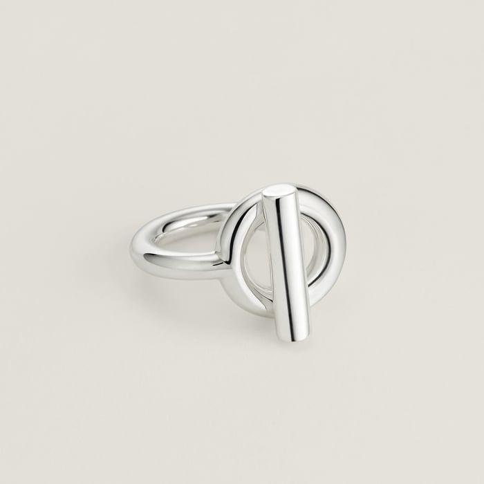 Sans Coloris Echappee Hermes Ring, Large Model