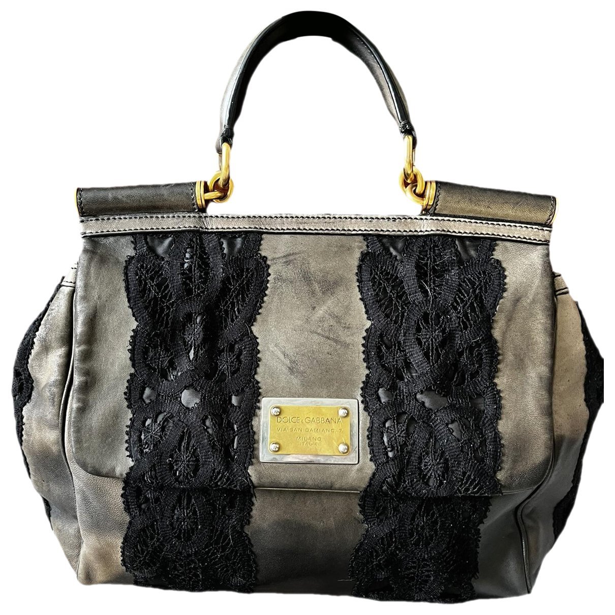 Dolce & Gabbana Sicily leather handbag