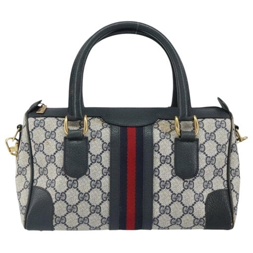 Boston leather bowling bag