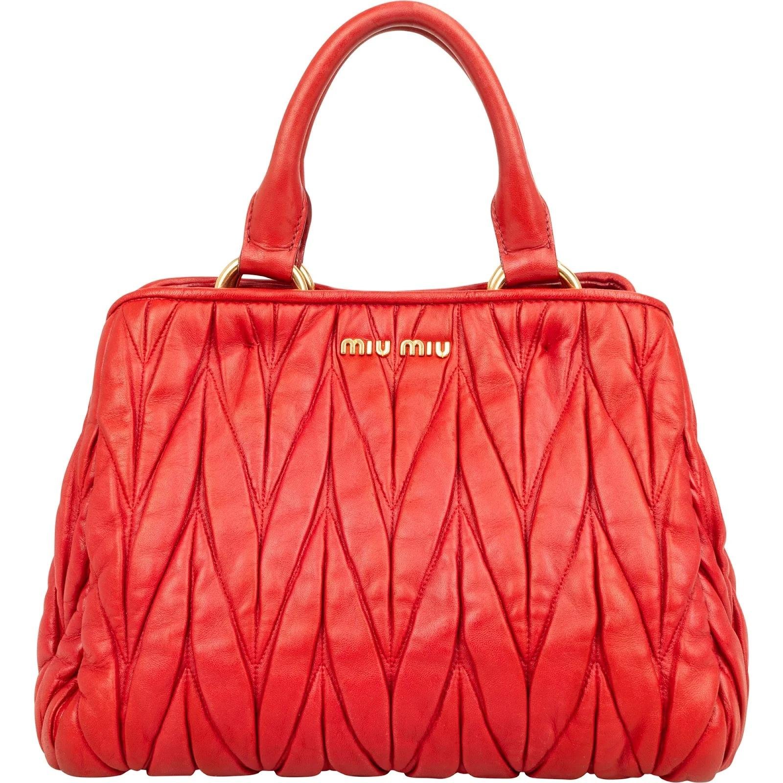 Matelassé leather handbag