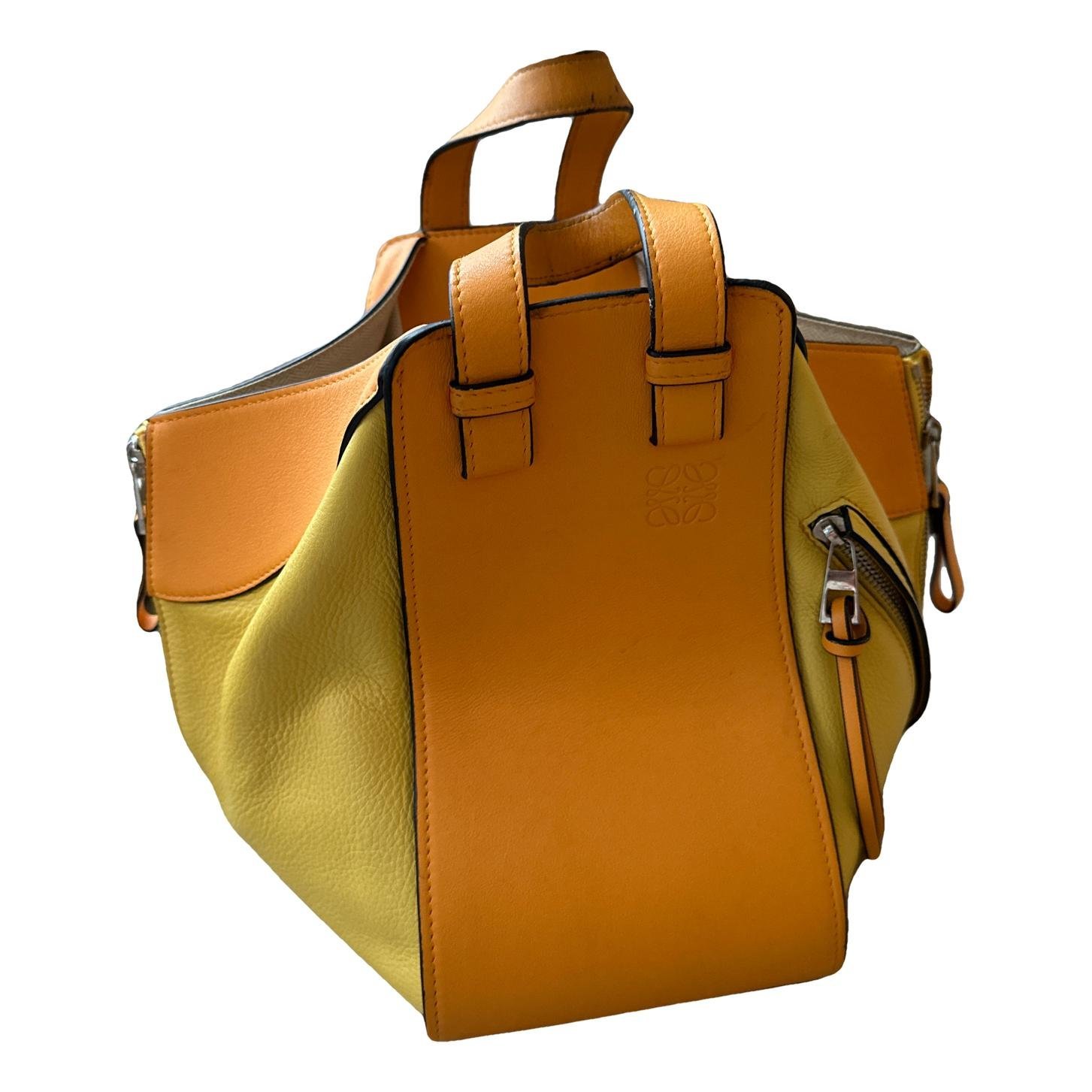 Hammock leather handbag
