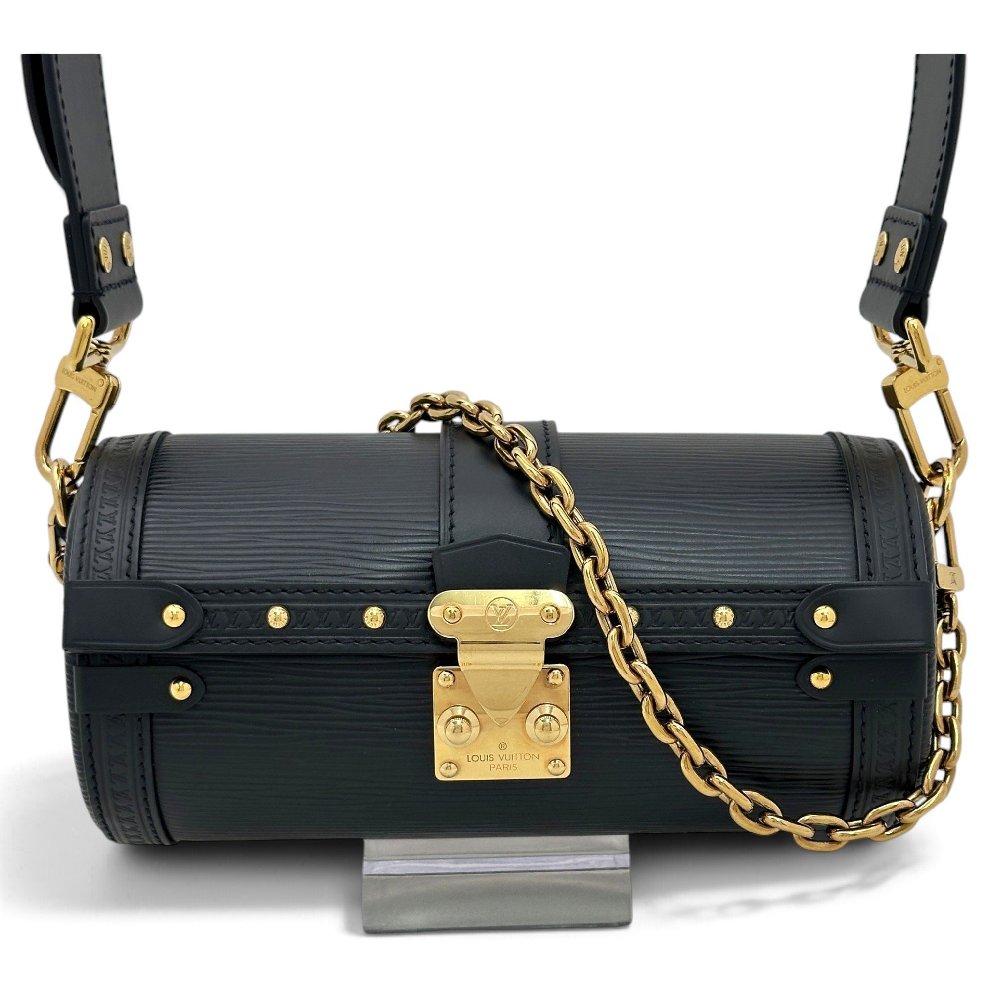 Papillon Trunk leather handbag