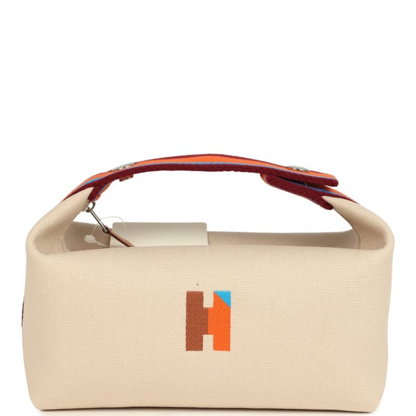 Hermes Hermes Bride A Brac Pavillon PM Naturel Canvas Palladium Hardware