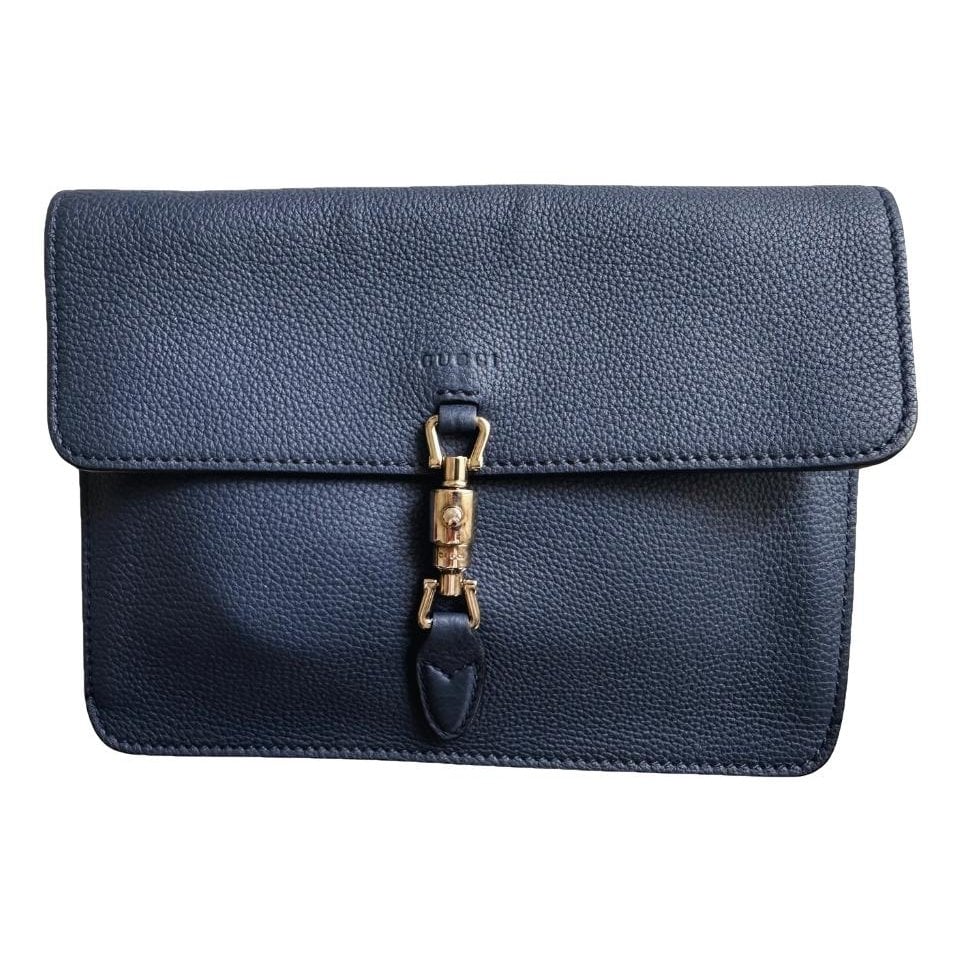 Jackie leather clutch bag