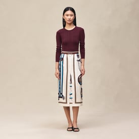 Pull manches longues motif « L'Enseigne du Sellier »