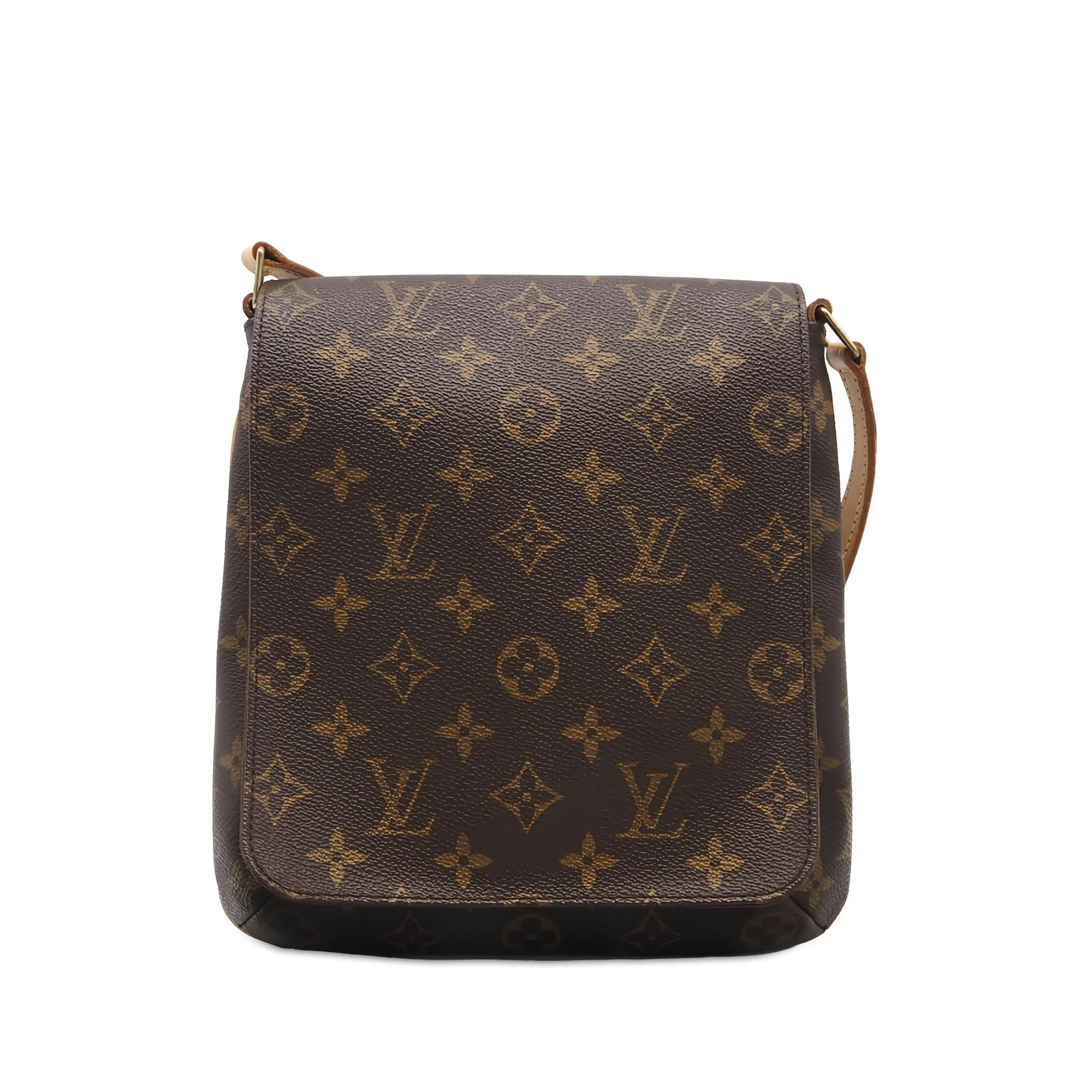 Musette leather handbag