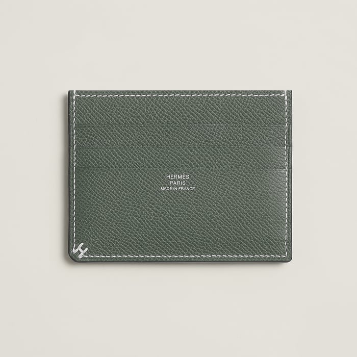 Vert Amande H Sellier Card Holder